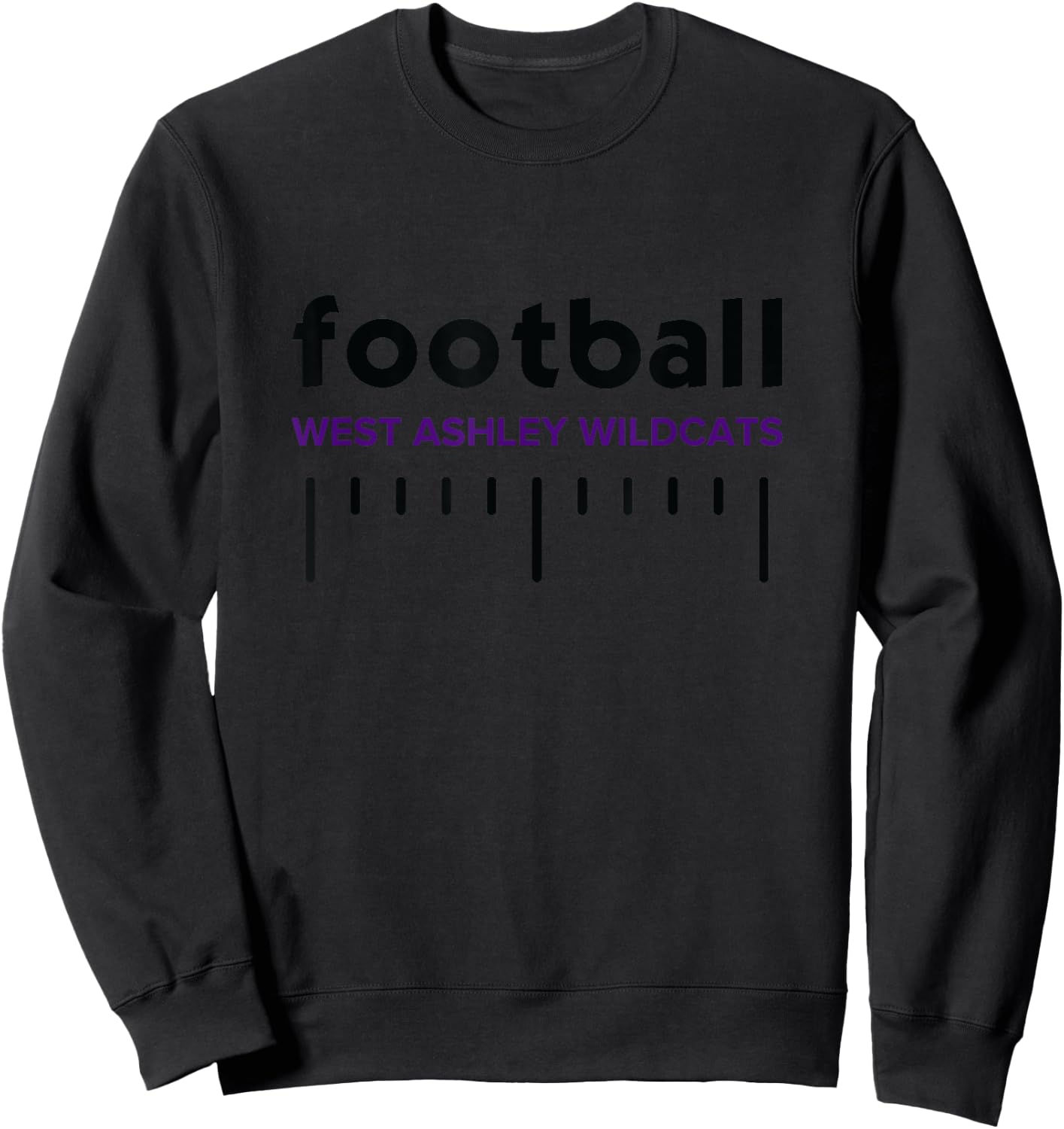 West Ashley Wildcats Football Lines HS Sweatshirt - Sweatshirt | Black