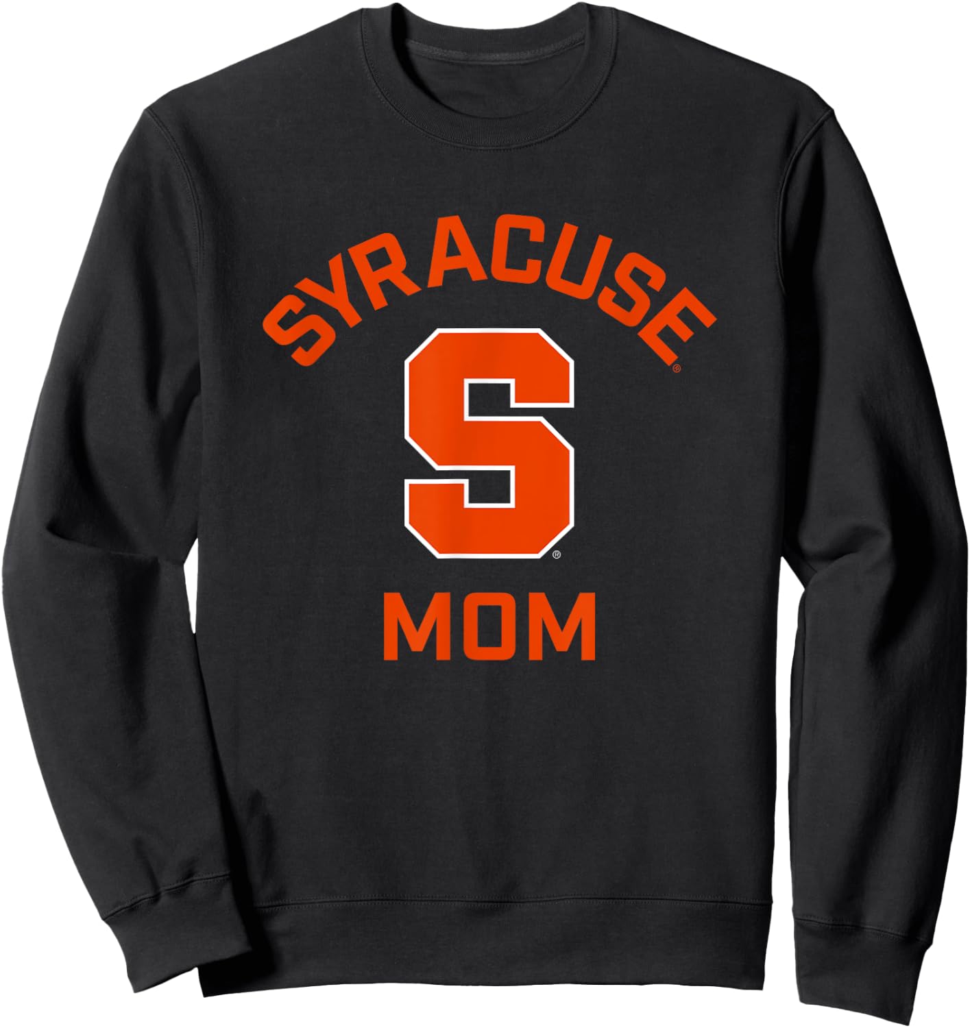 Syracuse University Orange Arched Mom Sweatshirt - Sweatshirt | Black