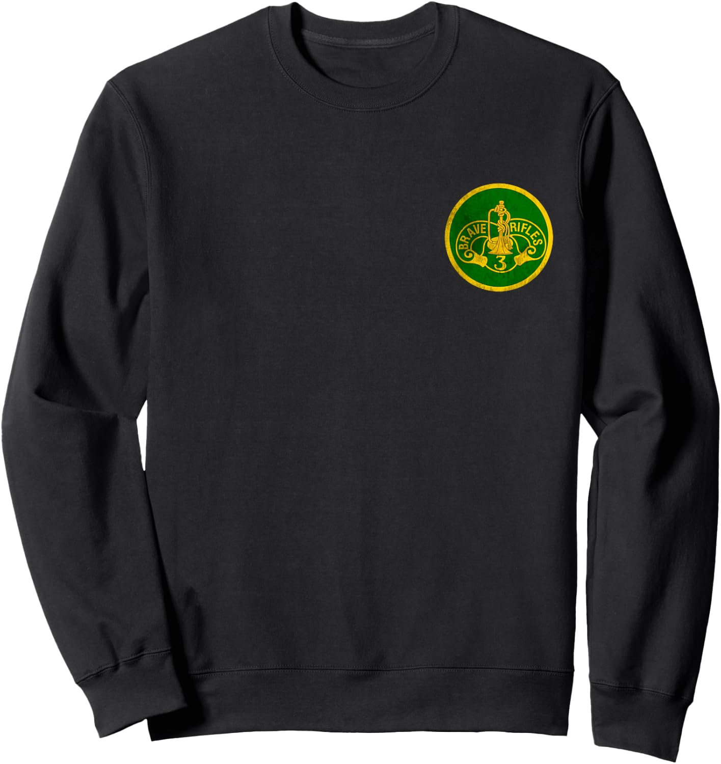 3rd Cavalry Regiment Logo 3rd CAV Military Veteran Christmas Sweatshirt - Sweatshirt | Black