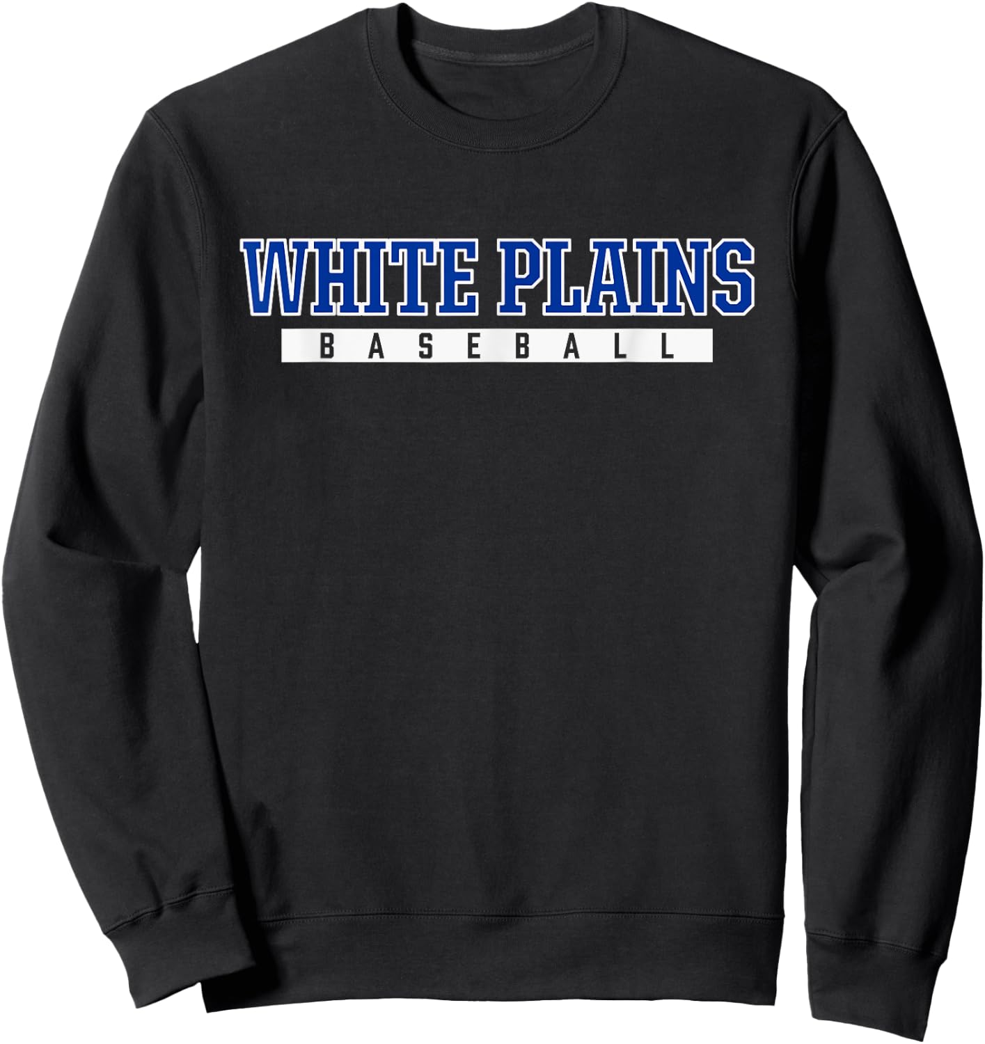 White Plains High School Baseball Sweatshirt - Sweatshirt | Black