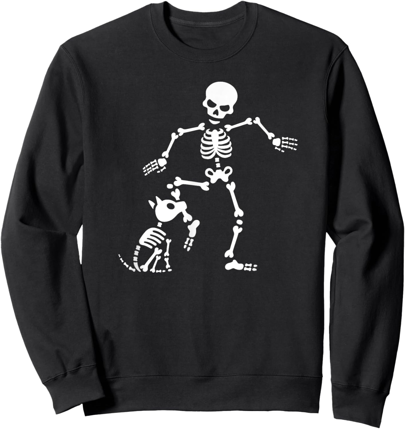 Funny Dog like bones, bone skeleton Halloween skull Men Women Girls Kids Sweatshirt - Sweatshirt | Black