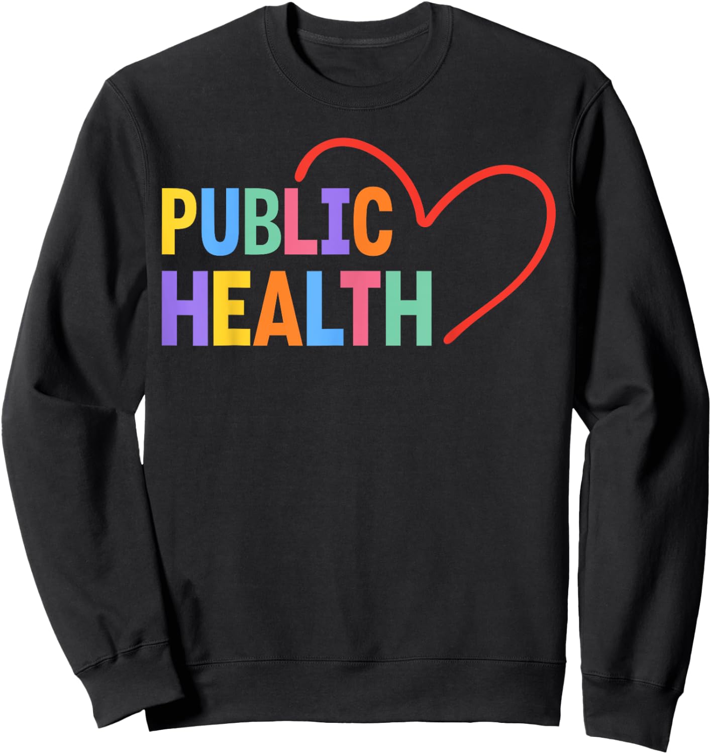 Public Health Heart Sweatshirt - Sweatshirt | Black