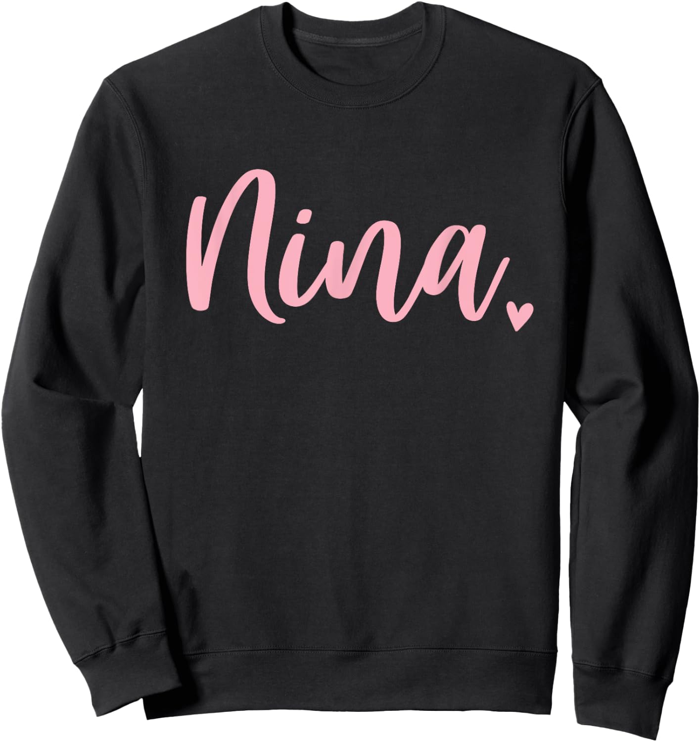 Nina Grandma Cute Pink Sweatshirt - Sweatshirt | Black