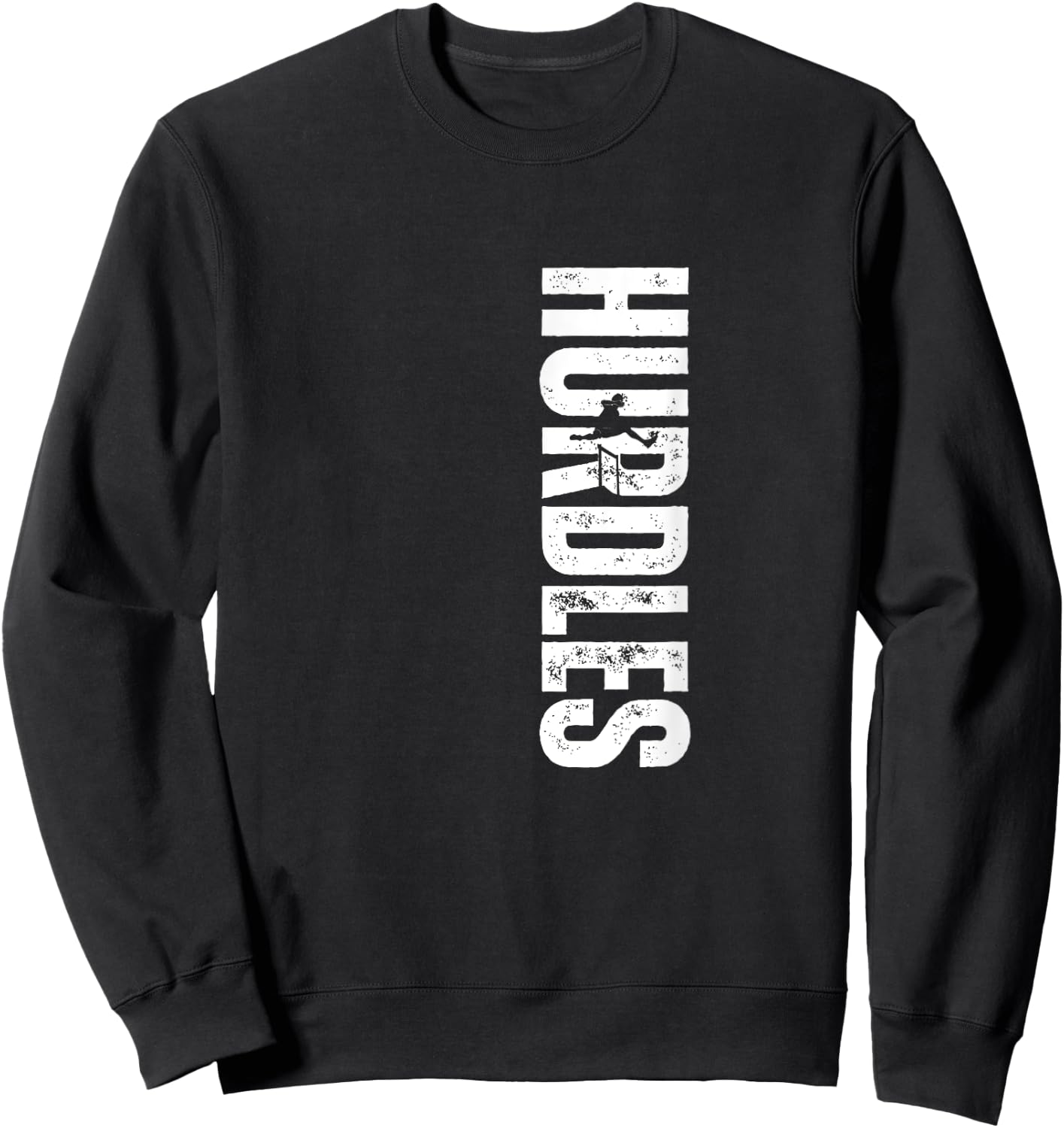 Hurdles Coach Vintage Distressed Hurdles Sweatshirt - Sweatshirt | Black