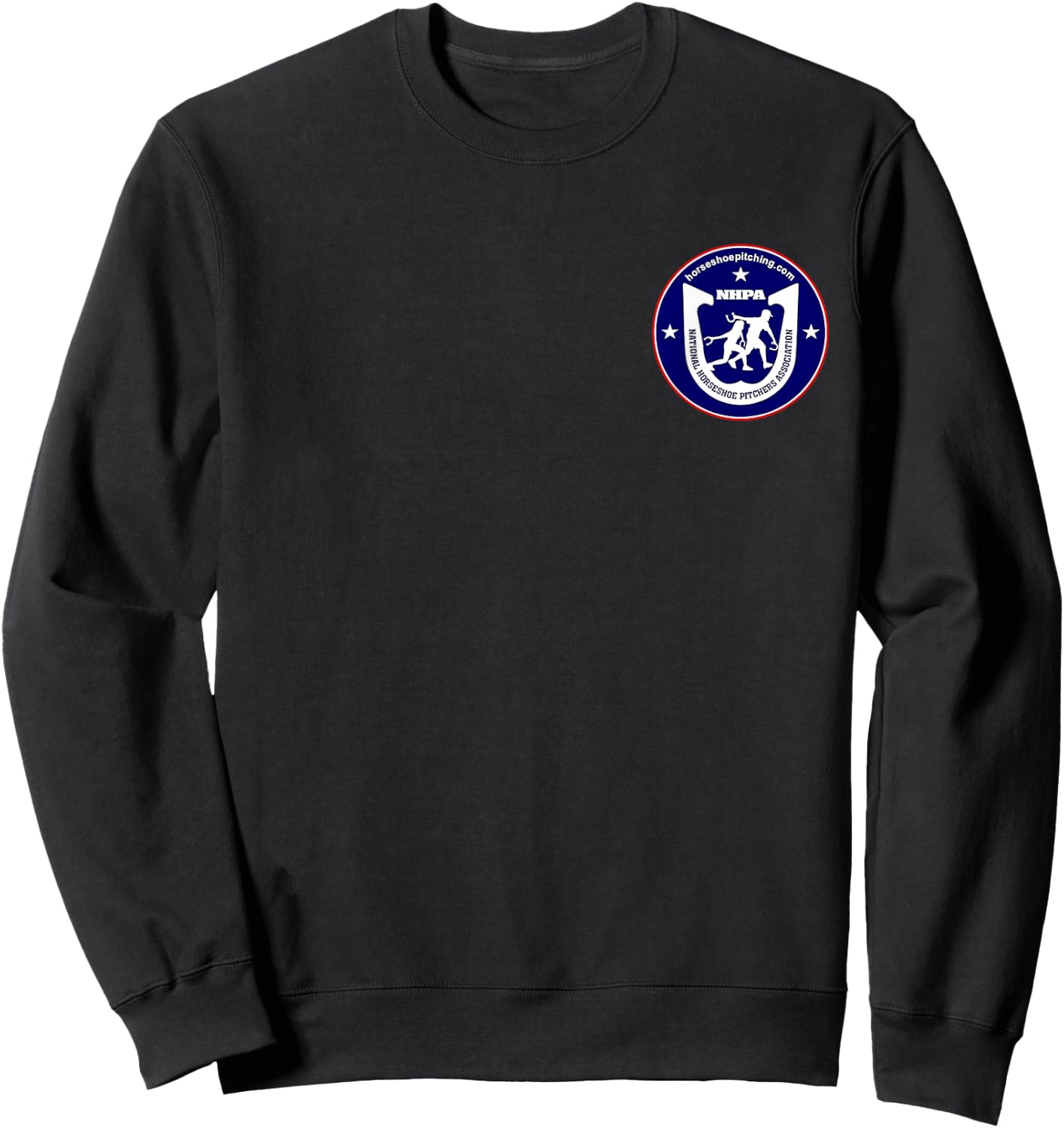 National Horseshoe Pitchers Association NHPA 2 Sided Logo Sweatshirt - Sweatshirt | Black