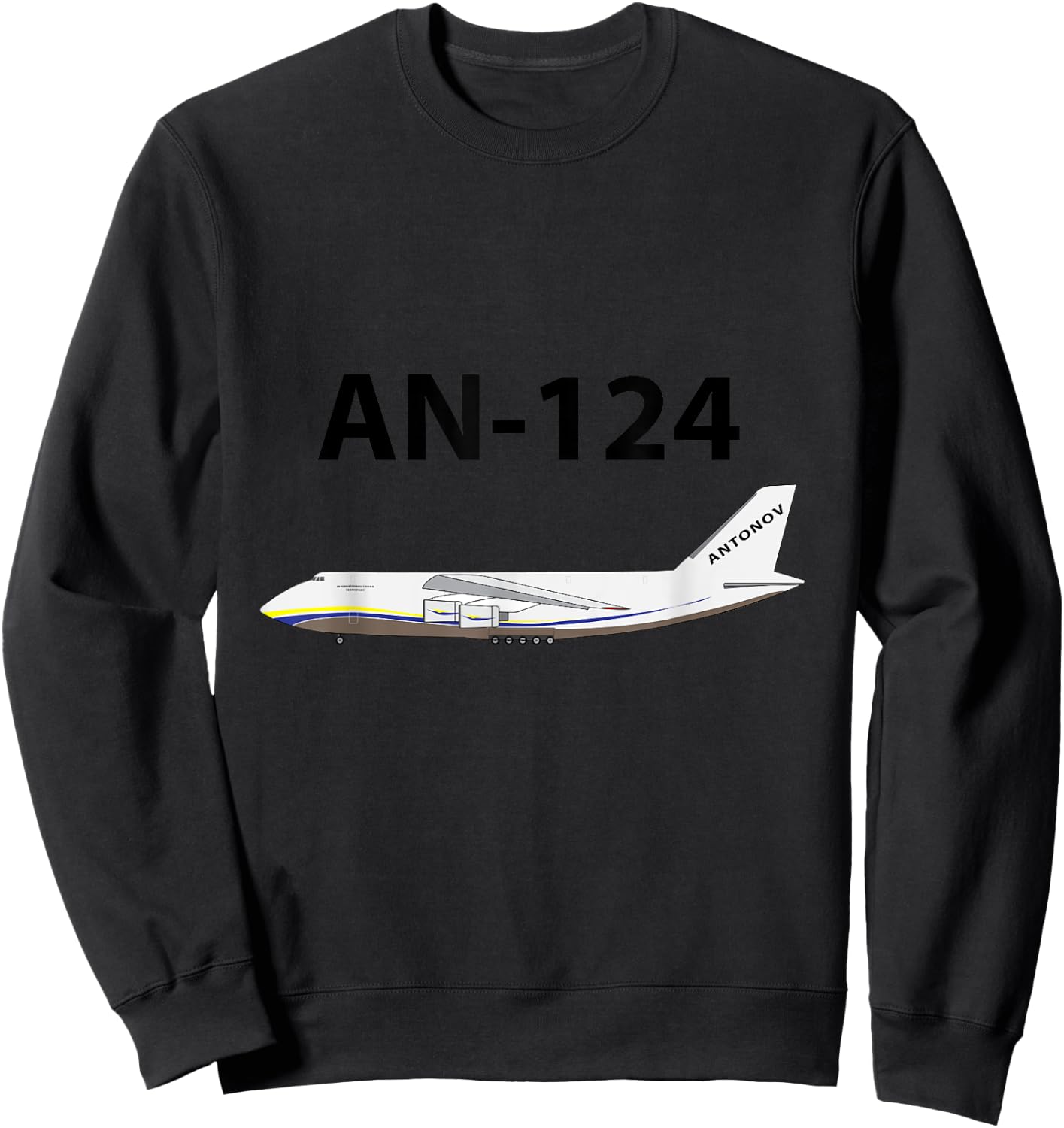The Great Antonov AN-124 Sweatshirt - Sweatshirt | Black