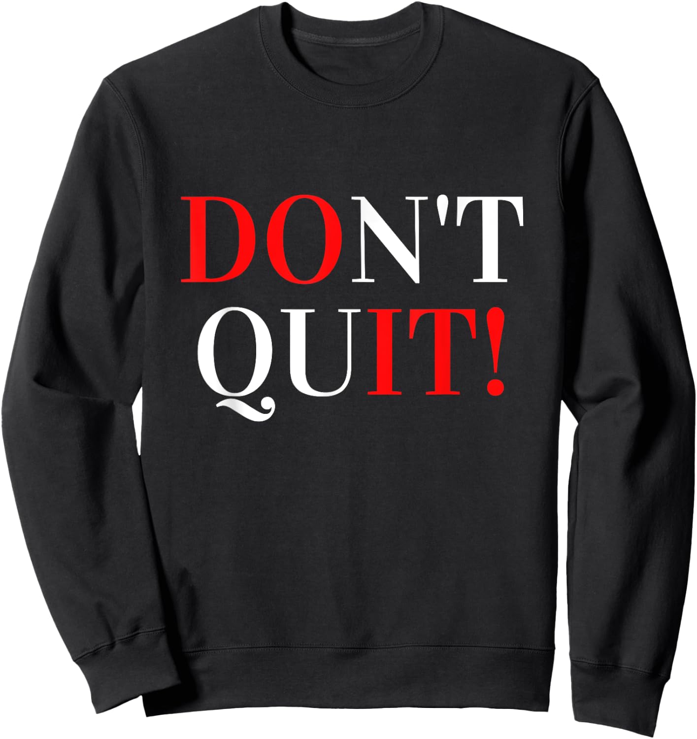 VAV -Adults Black Modern Letter Print Sweatshirt - Sweatshirt | Black