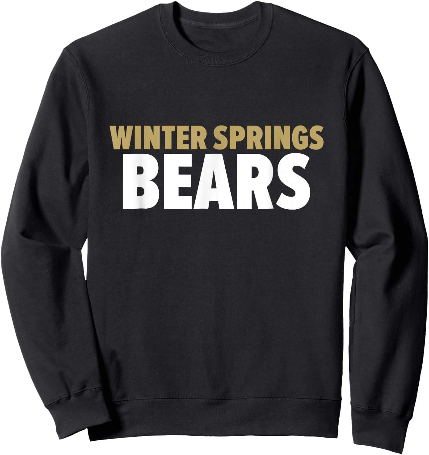 Winter Springs Bears Bold Sweatshirt - Sweatshirt | Black