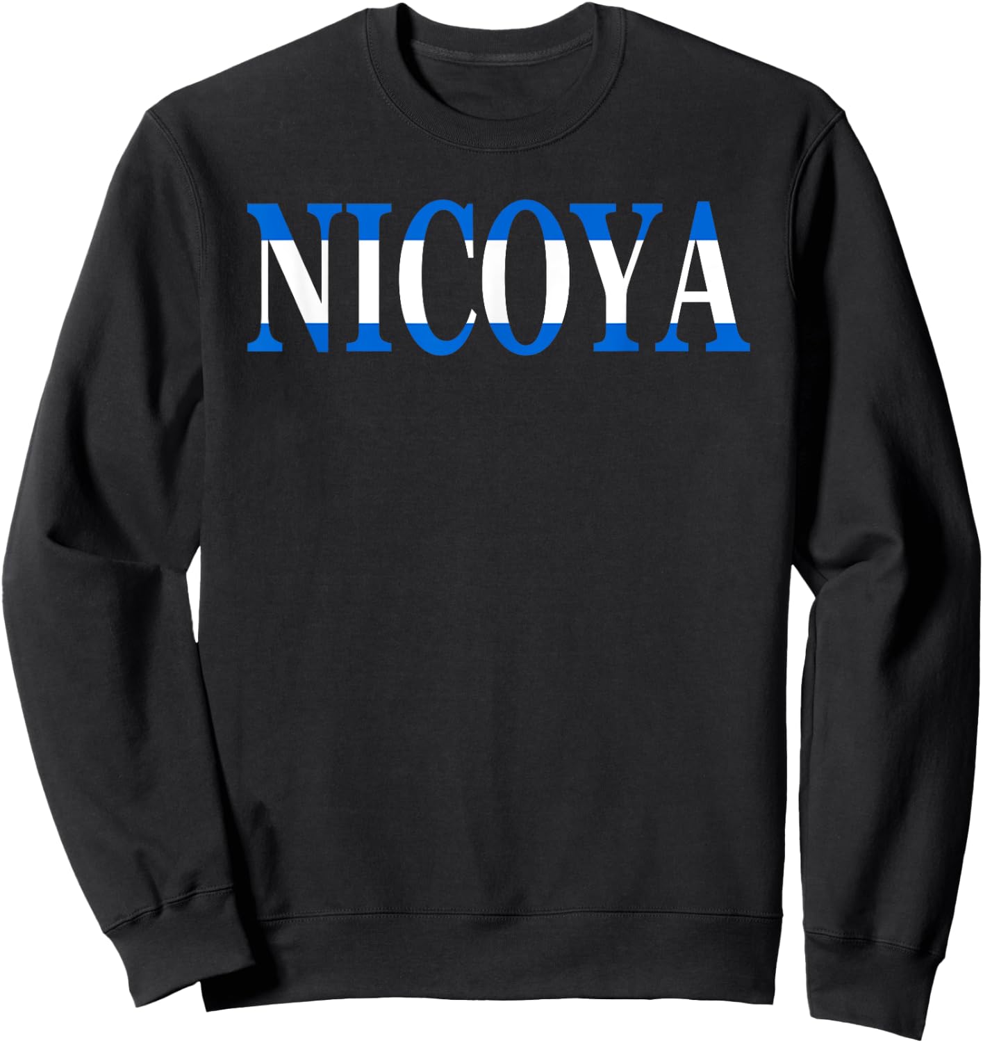 Nicoya- Team Nicaragua Flag Slang- Camiseta Sweatshirt - Sweatshirt | Black
