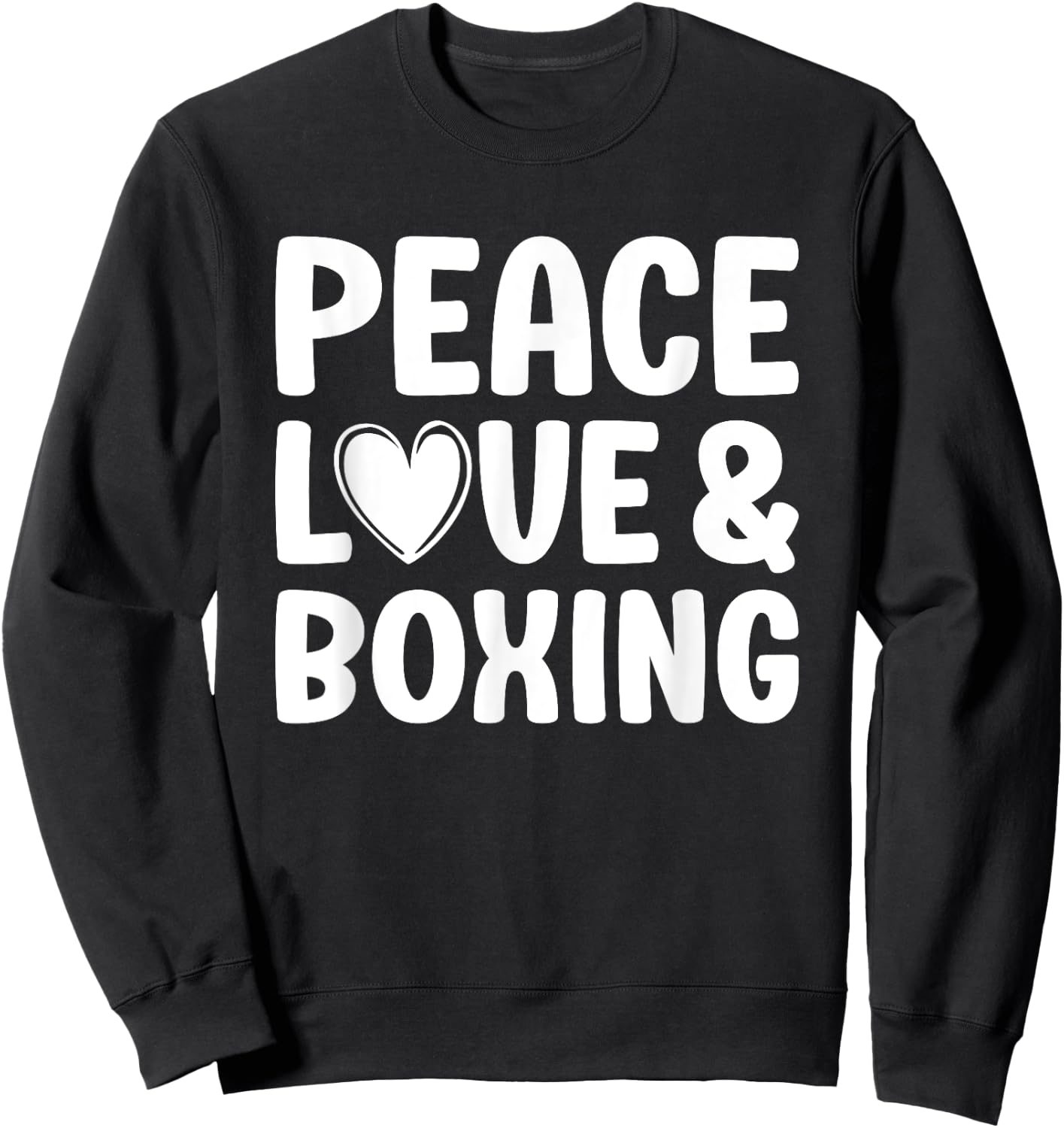 Boxing I Love Boxing Sweatshirt - Sweatshirt | Black