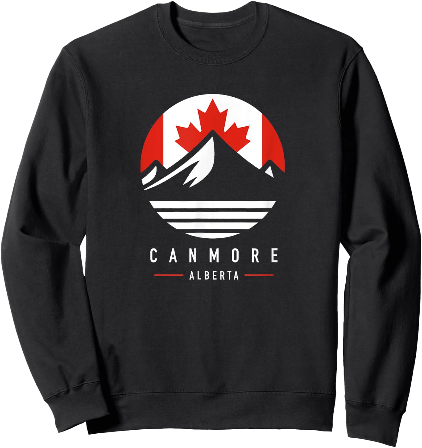 Canmore Alberta | Canmore Canada Mountains Sweatshirt - Sweatshirt | Black