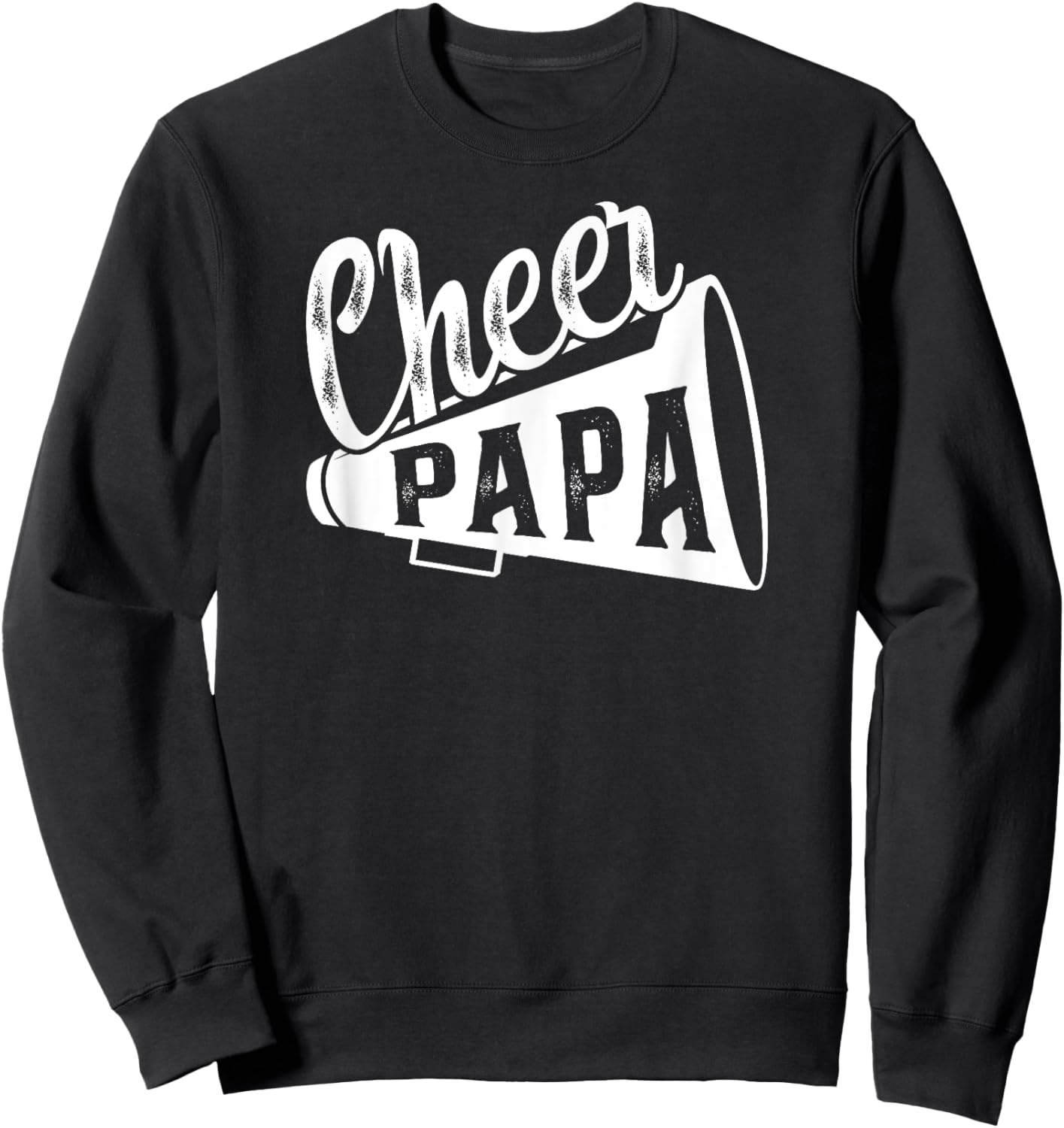 Cheer Papa Of A Cheerleader Papa Cheerleading Papa Sweatshirt - Sweatshirt | Black