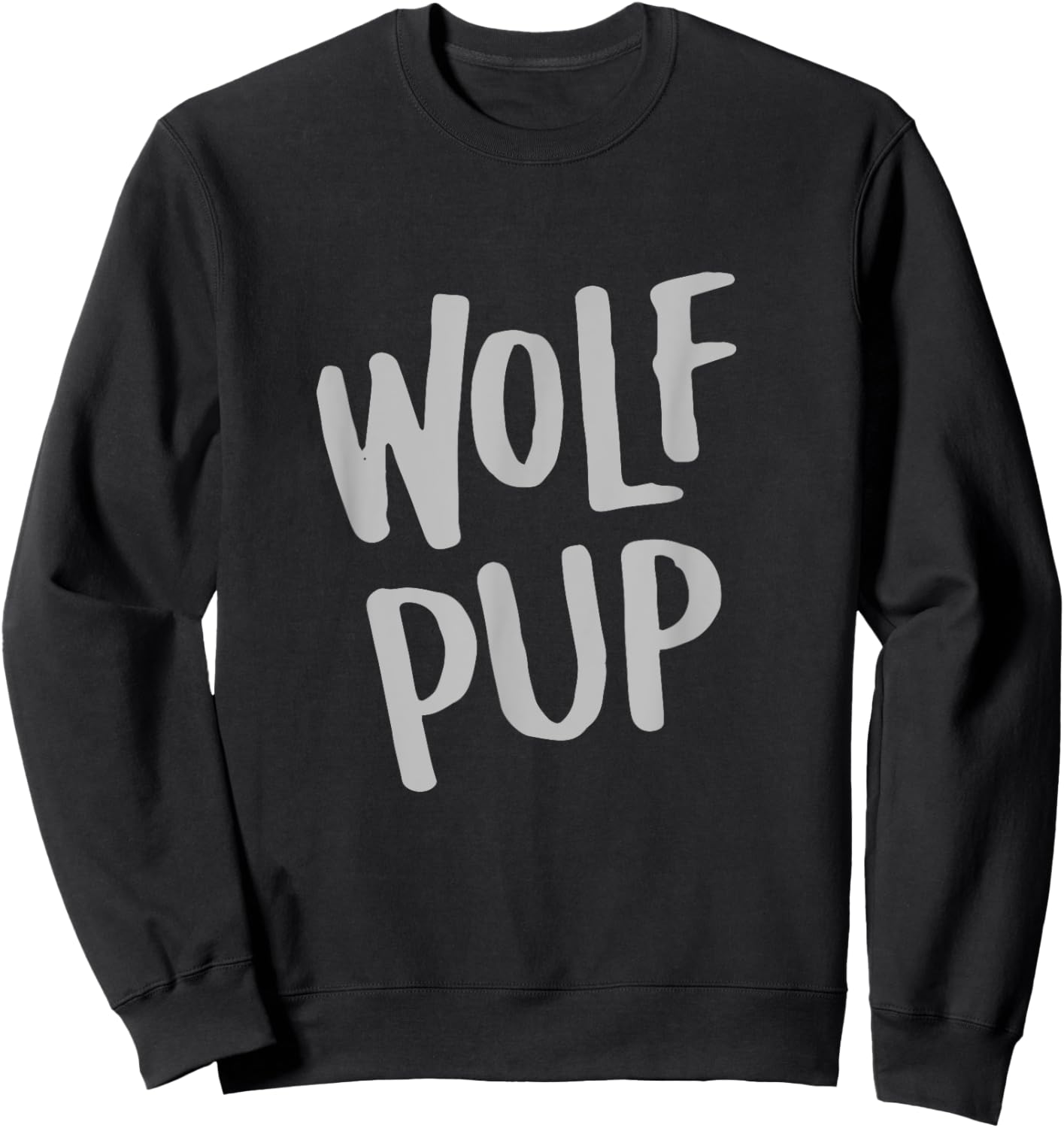 Wolf Pup Shirt, Matching Family, Baby Shower, New Mom Gifts Sweatshirt - Sweatshirt | Black