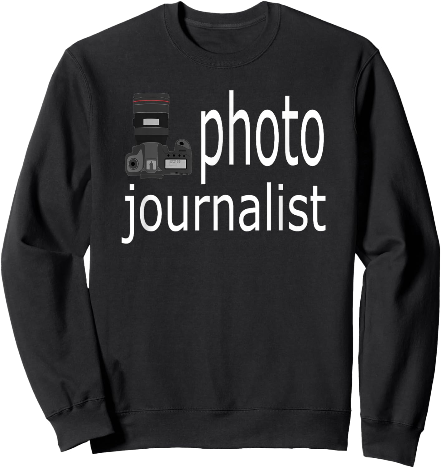Photo Journalist Camera Sweatshirt - Sweatshirt | Black