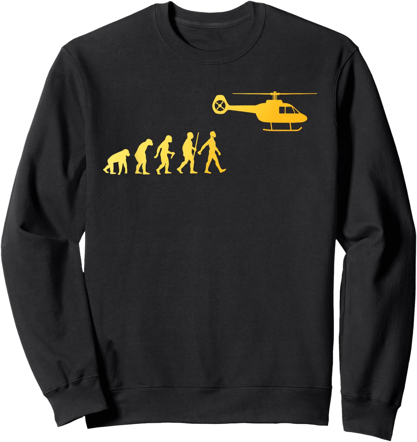 Helicopter Art Women Chopper Pilot Helicopter Lover Sweatshirt - Sweatshirt | Black