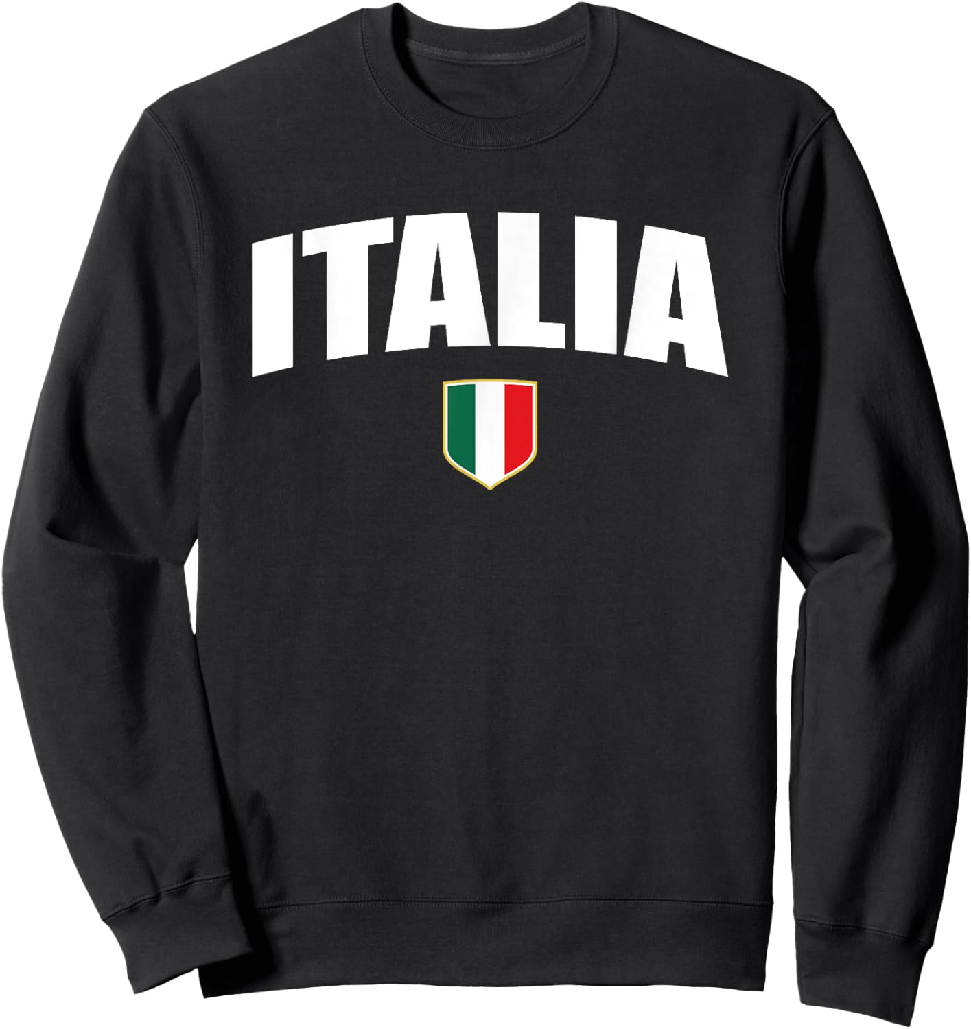 Italia Vintage Italian Flag Italy Retro Throwback Women Sweatshirt - Sweatshirt | Black