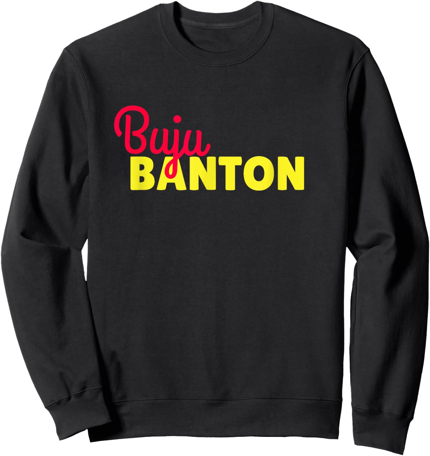 Banton Buju Signature Combined With Powerful Sweatshirt - Sweatshirt | Black