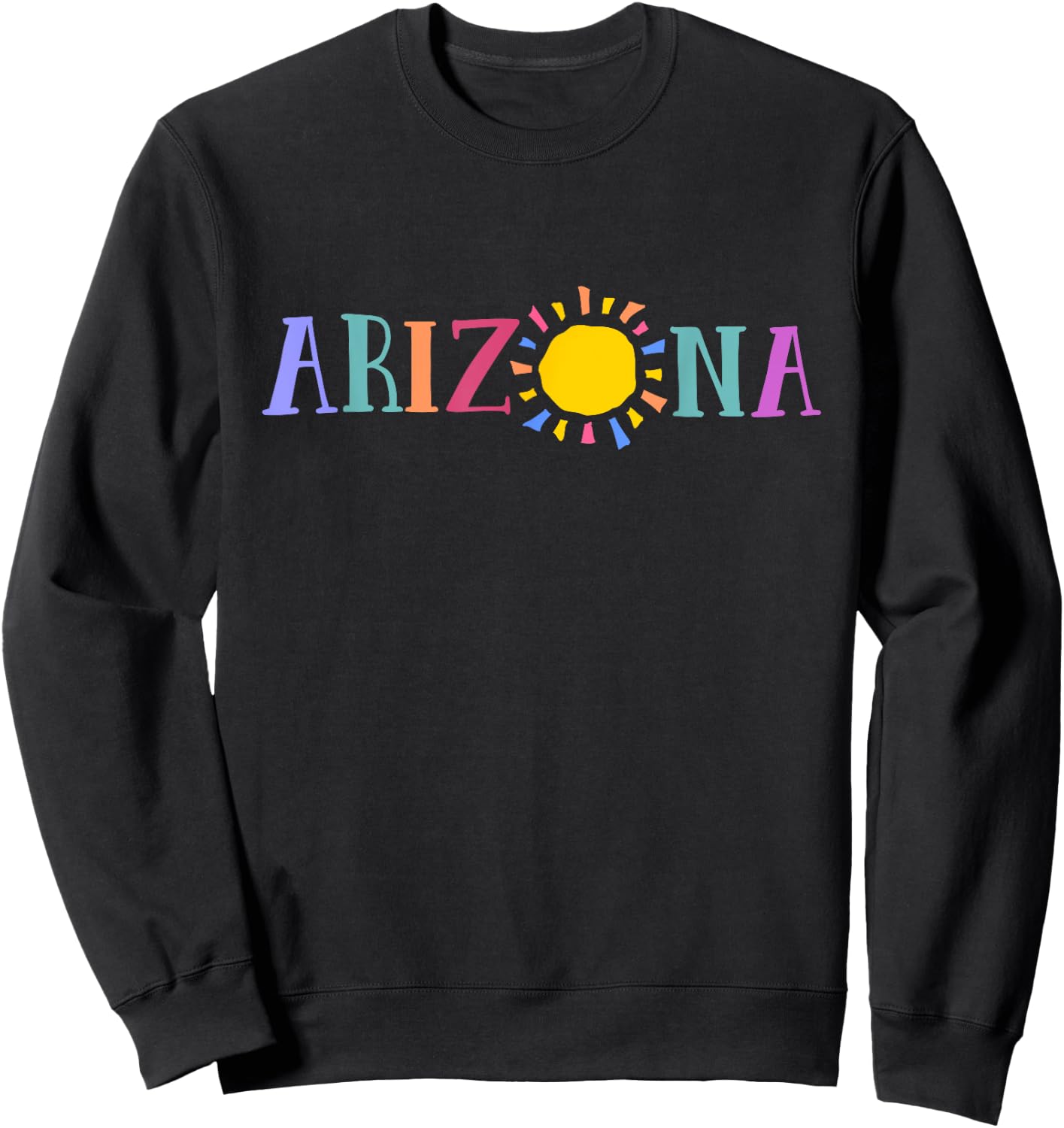 COLORFUL ARIZONA DESIGN souvenir Sweatshirt - Sweatshirt | Black
