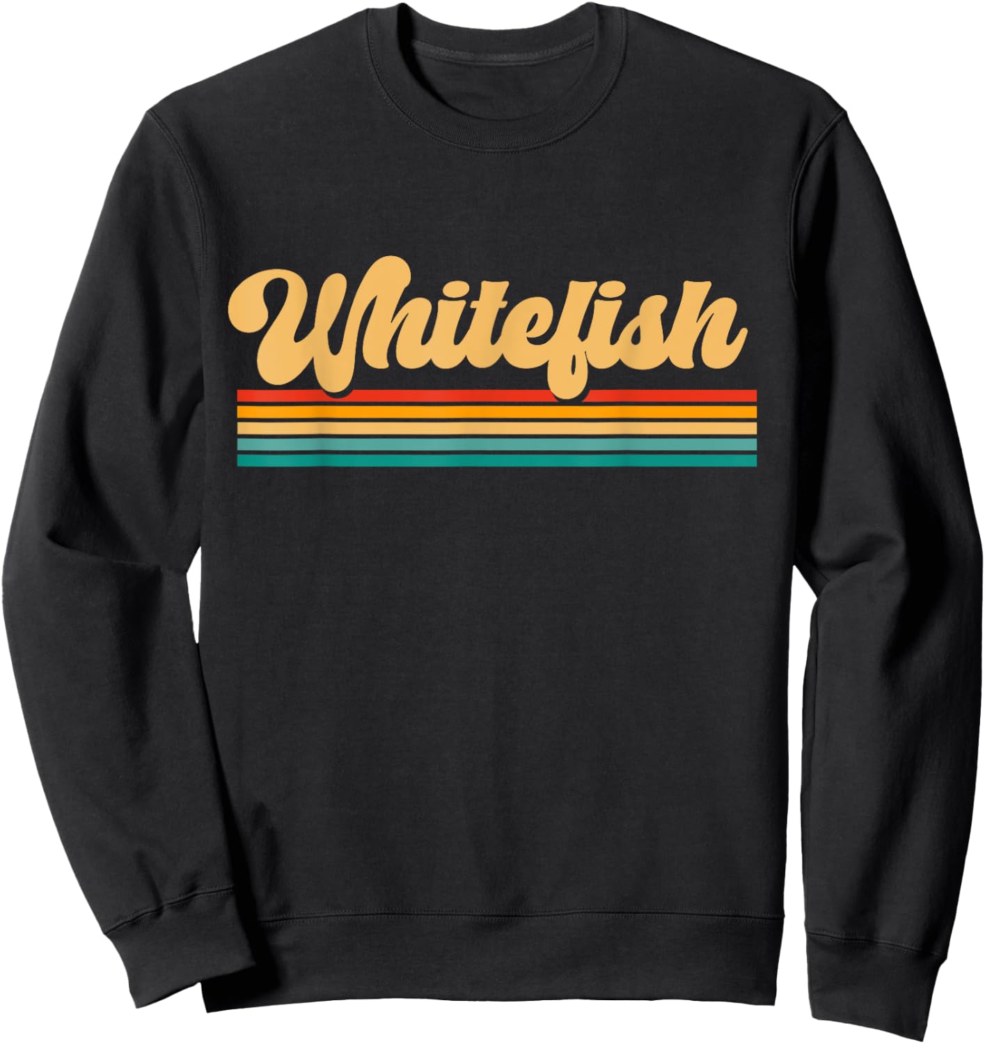 Whitefish Montana Sweatshirt - Sweatshirt | Black