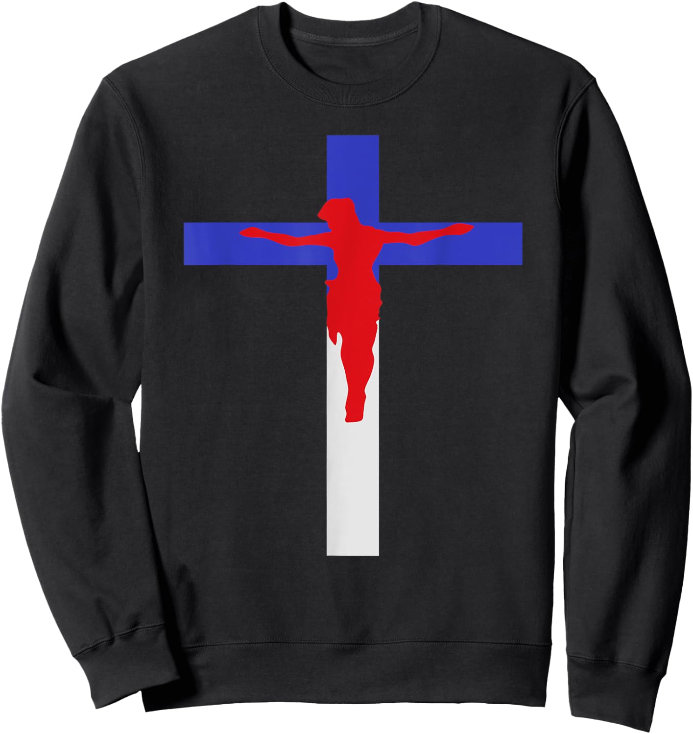 America Covered by Jesus Sweatshirt - Sweatshirt | Black