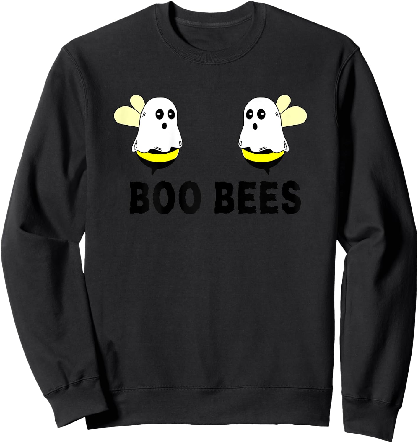 Boo Bees Funny Halloween Breast feeding Funny Mom Boo Women Sweatshirt - Sweatshirt | Black