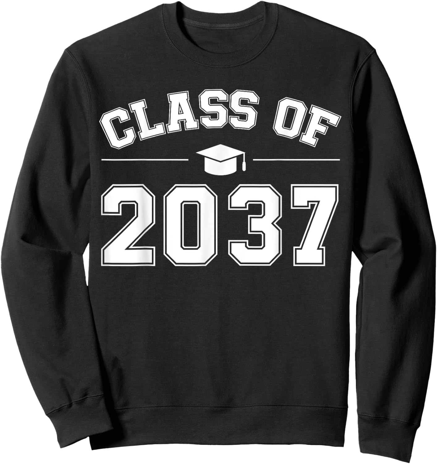 Class of 2037 Grow With Me First Day of School Graduation Sweatshirt - Sweatshirt | Black
