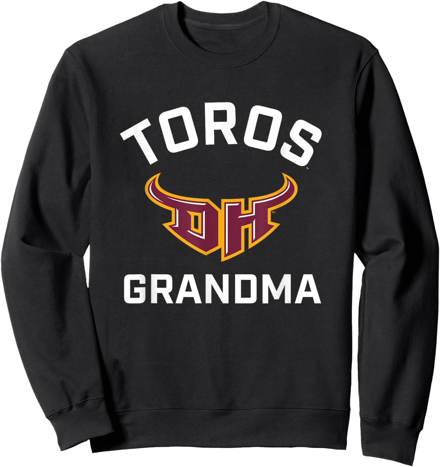 Cal State Dominguez Hills CSUDH Toros Arched Grandma Sweatshirt - Sweatshirt | Black