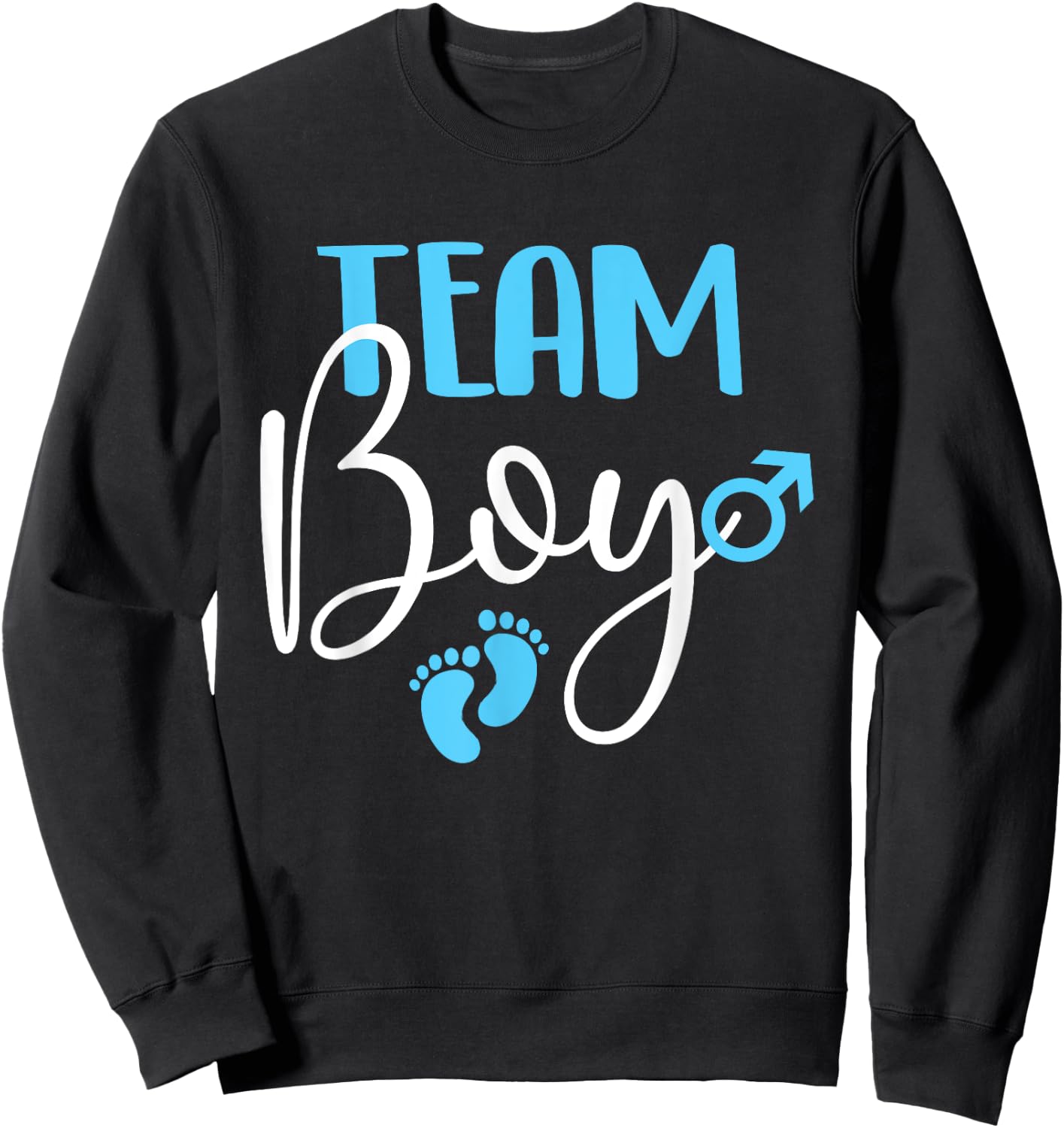 Team Boy - Gender Reveal Party Baby Shower Pregnancy Sweatshirt - Sweatshirt | Black
