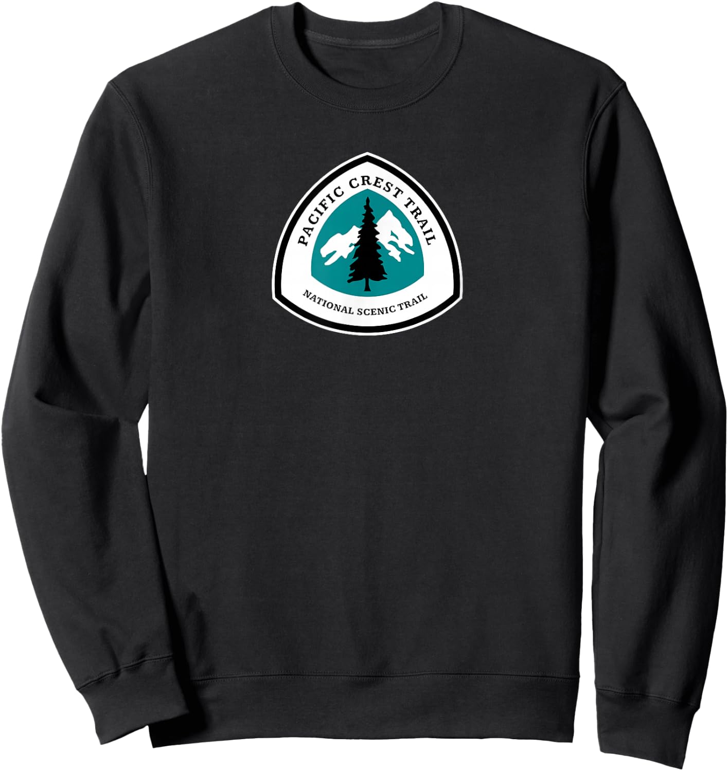Pacific Crest Trail National Scenic Trail Sign Sweatshirt - Sweatshirt | Black