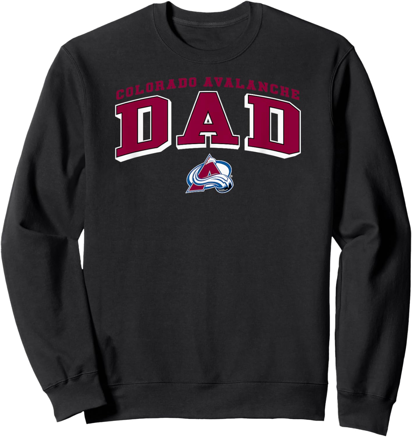 Colorado Avalanche Dad Arch Navy NHL Officially Licensed Sweatshirt - Sweatshirt | Black