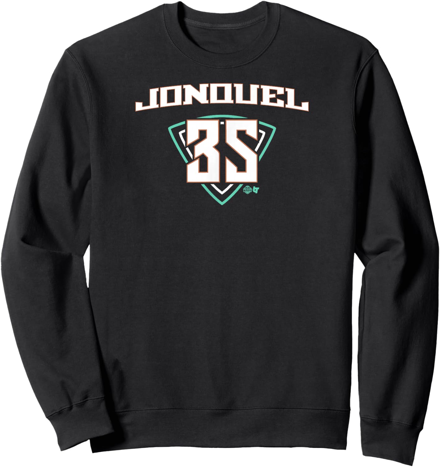 Jonquel Jones: NY 35 - New York Basketball Sweatshirt - Sweatshirt | Black