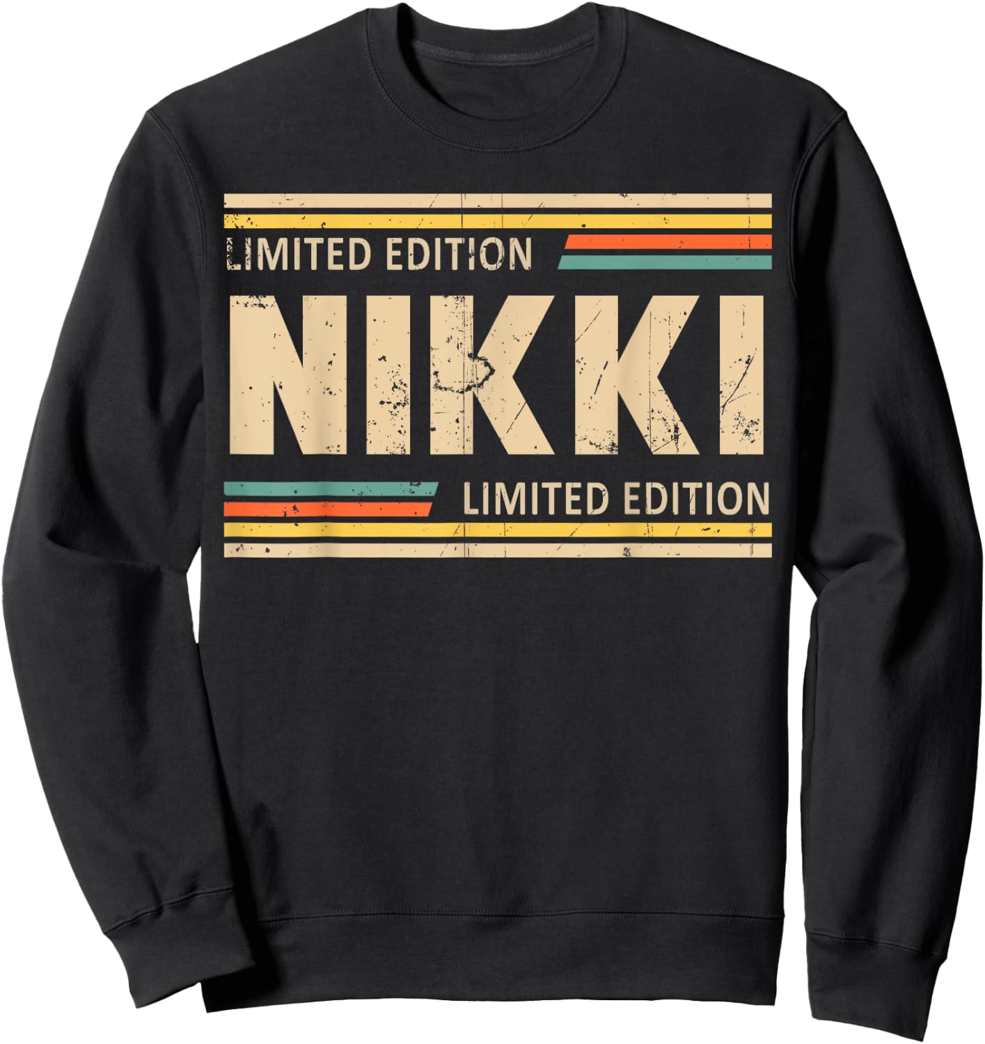 NIKKI Limited Edition Shirt NIKKI Name Personalized Sweatshirt - Sweatshirt | Black