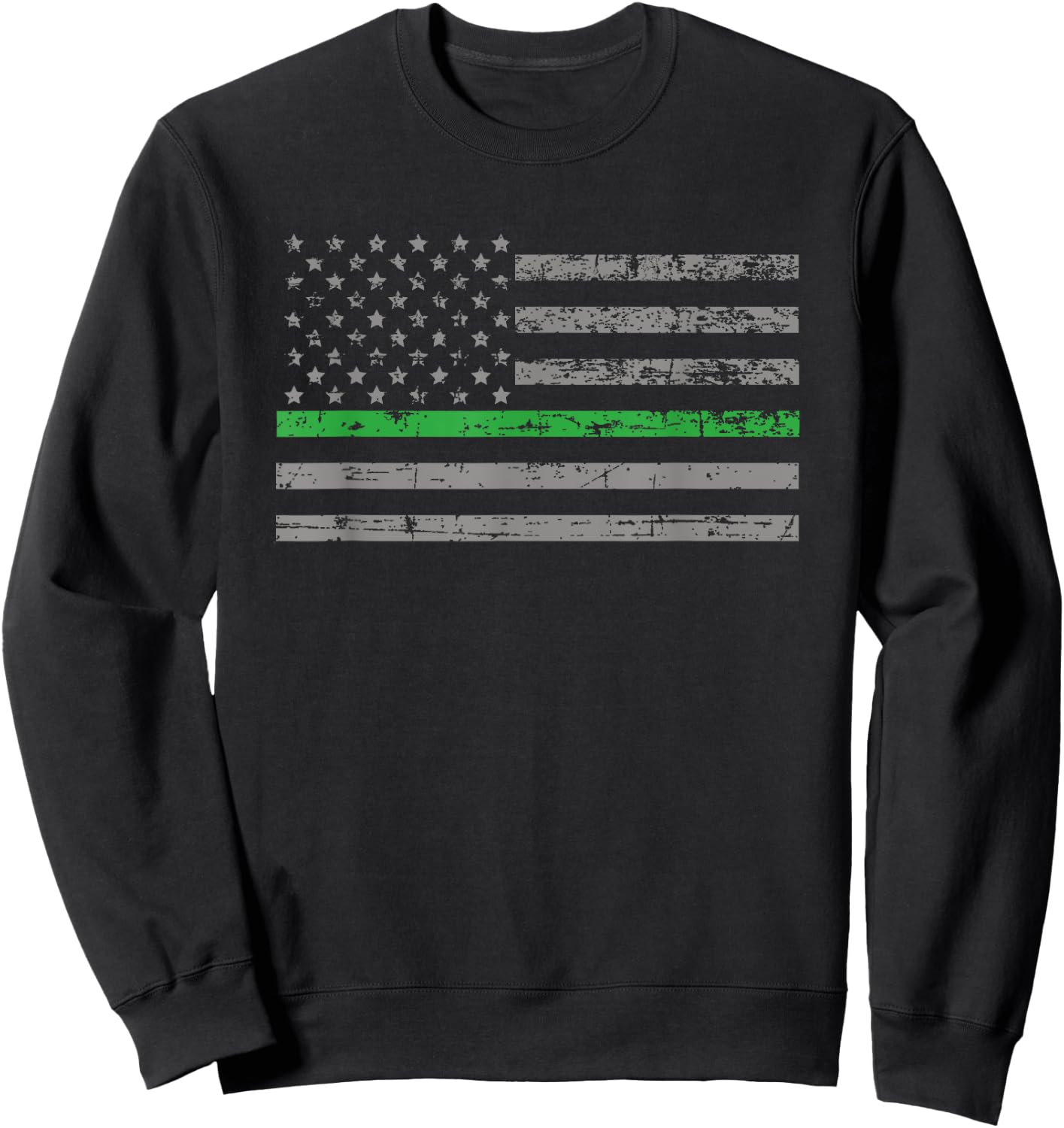 Conservation Officer Thin Green Line Flag Gift Sweatshirt - Sweatshirt | Black