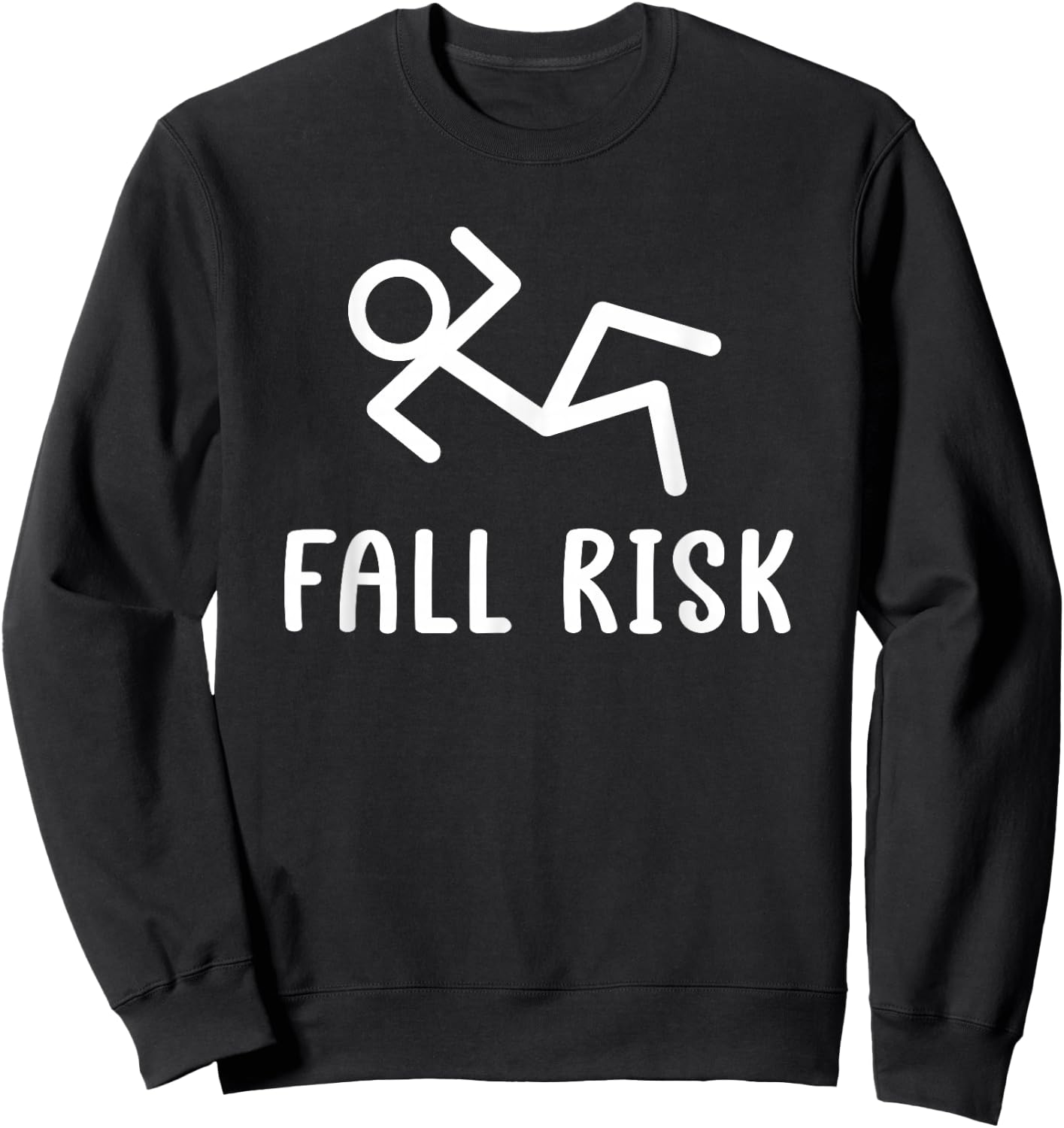 Stick Stunts Fall Hazard Apparel Fall Risk Black Adults & Kids Small Short Sleeve Sweatshirt - Sweatshirt | Black