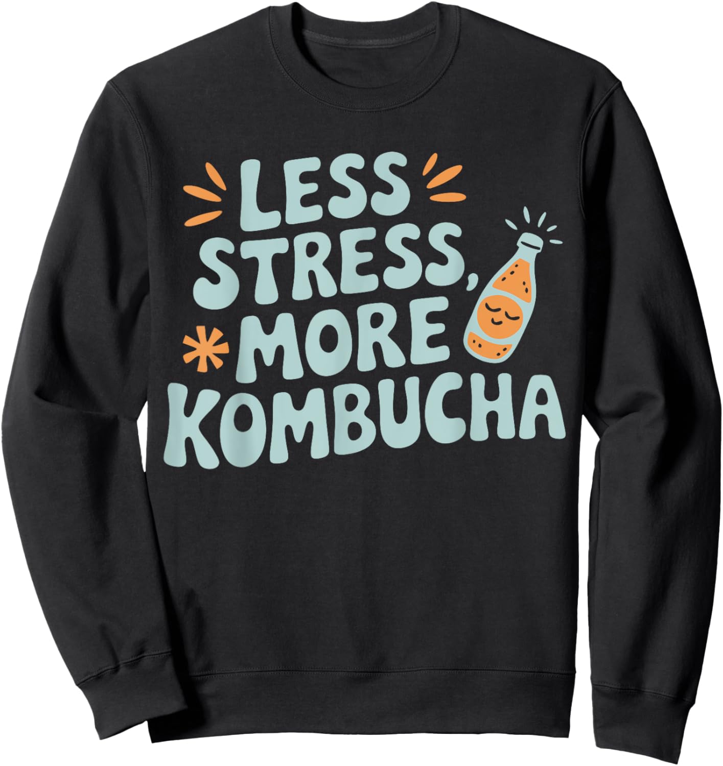 Kombucha Lover Healthy Drink More Kombucha Sweatshirt - Sweatshirt | Black