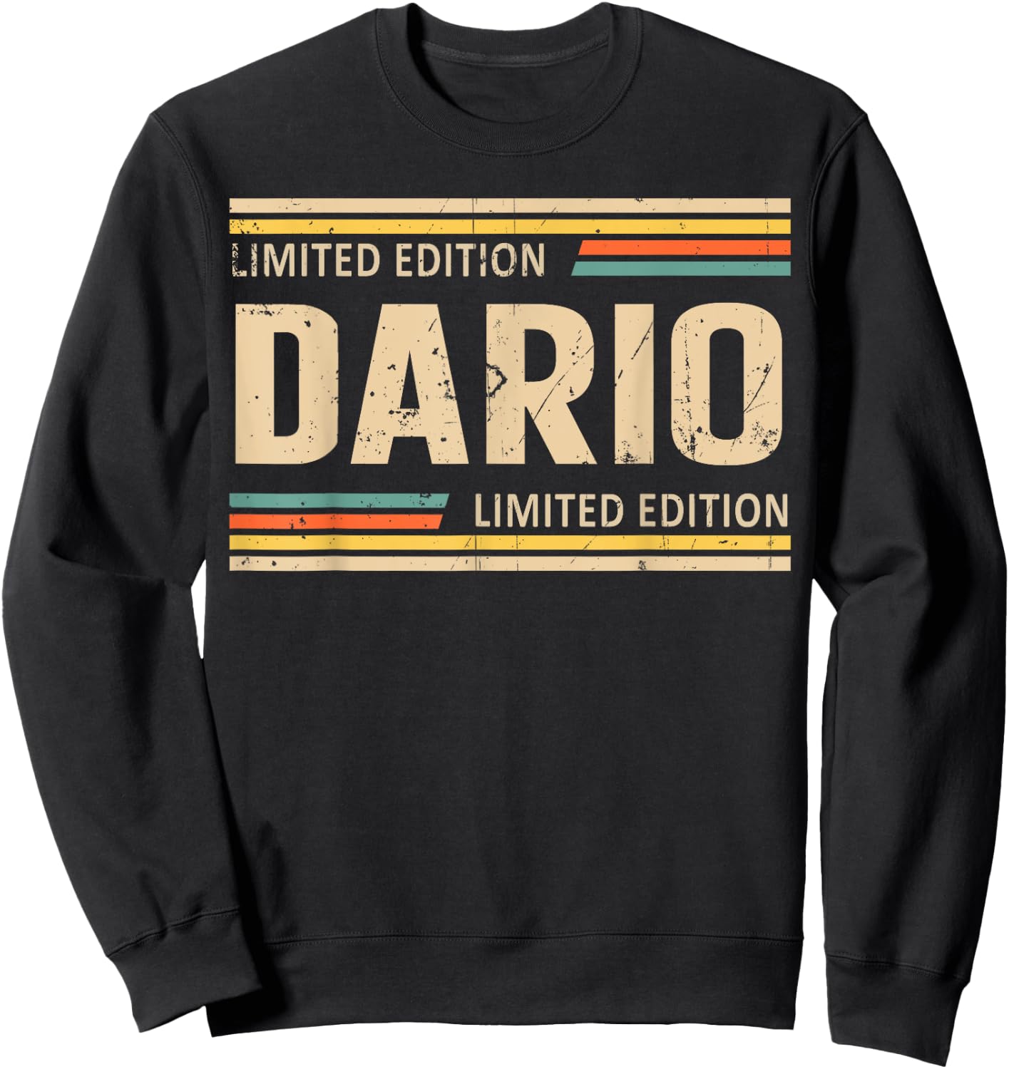 DARIO Limited Edition Shirt DARIO Name Personalized Sweatshirt - Sweatshirt | Black