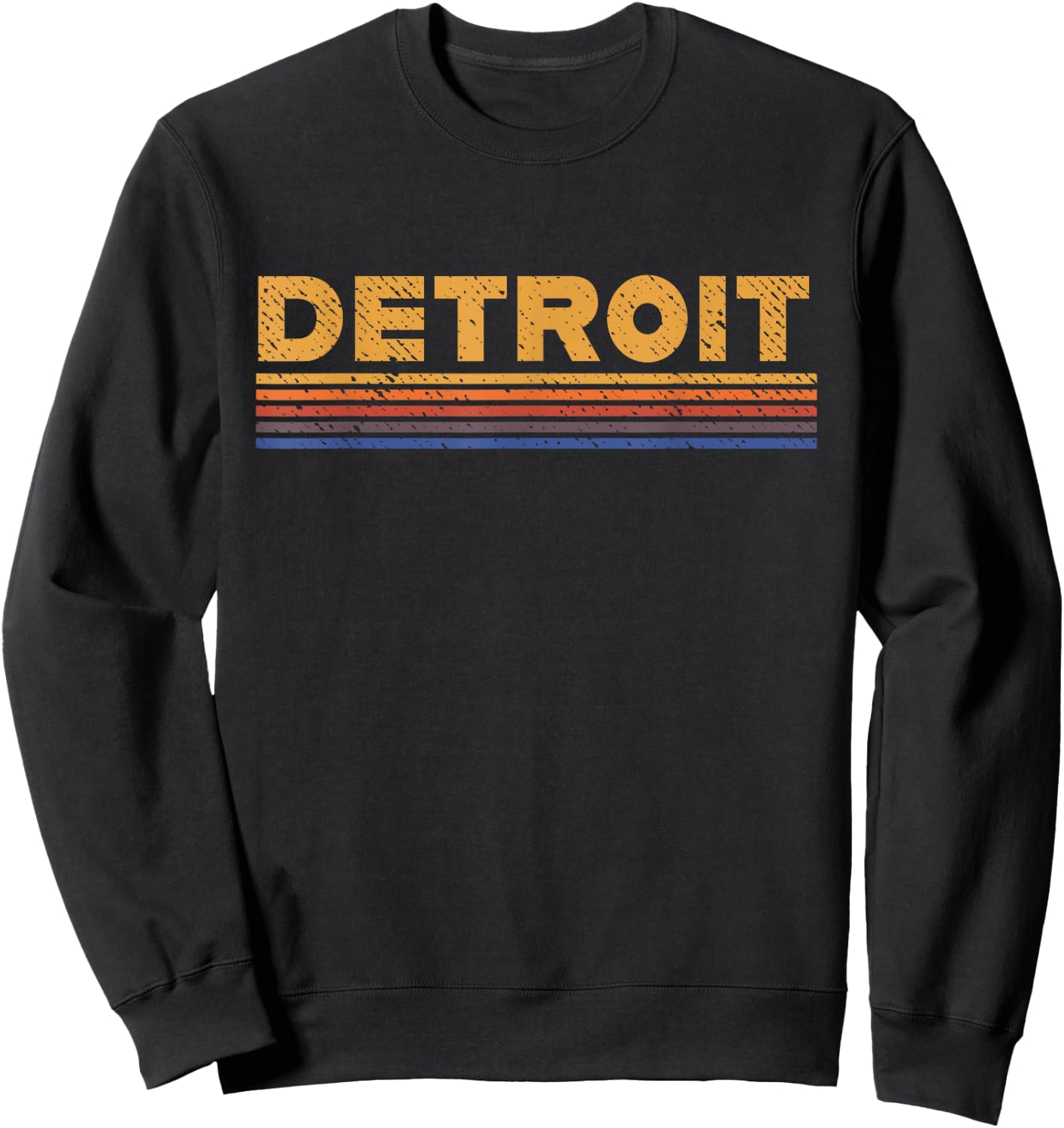 Detroit 313 Retro Style Sweatshirt - Sweatshirt | Black