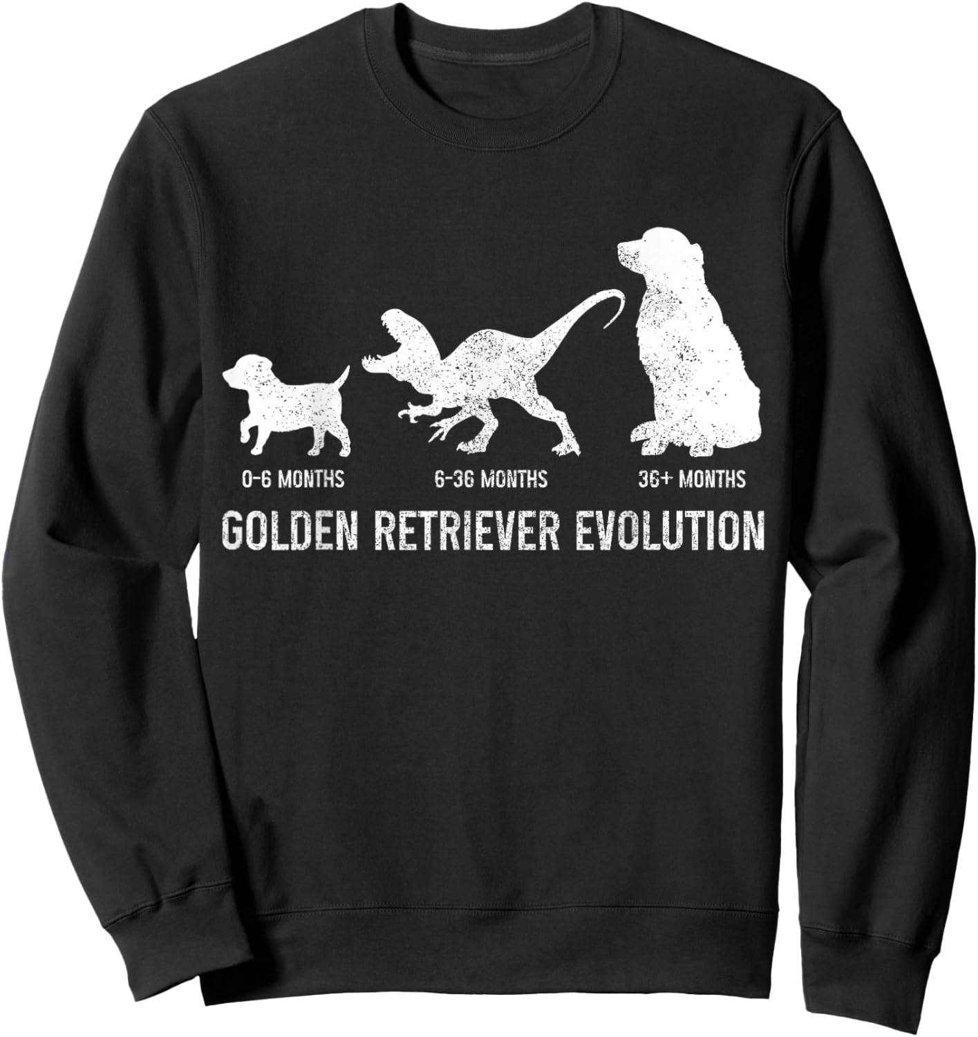 Golden Retriever Mom Dad Puppy Funny Dog Owner Dog Lover Sweatshirt - Sweatshirt | Black