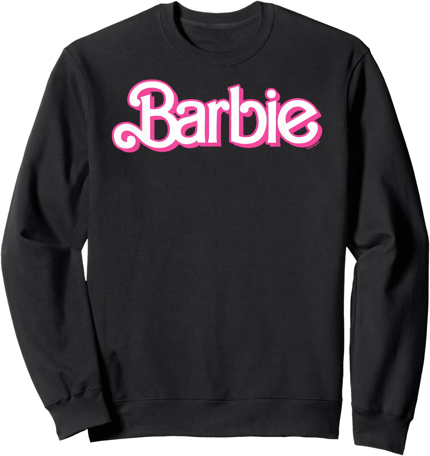 Barbie Retro Pink and White Logo Sweatshirt - Sweatshirt | Black