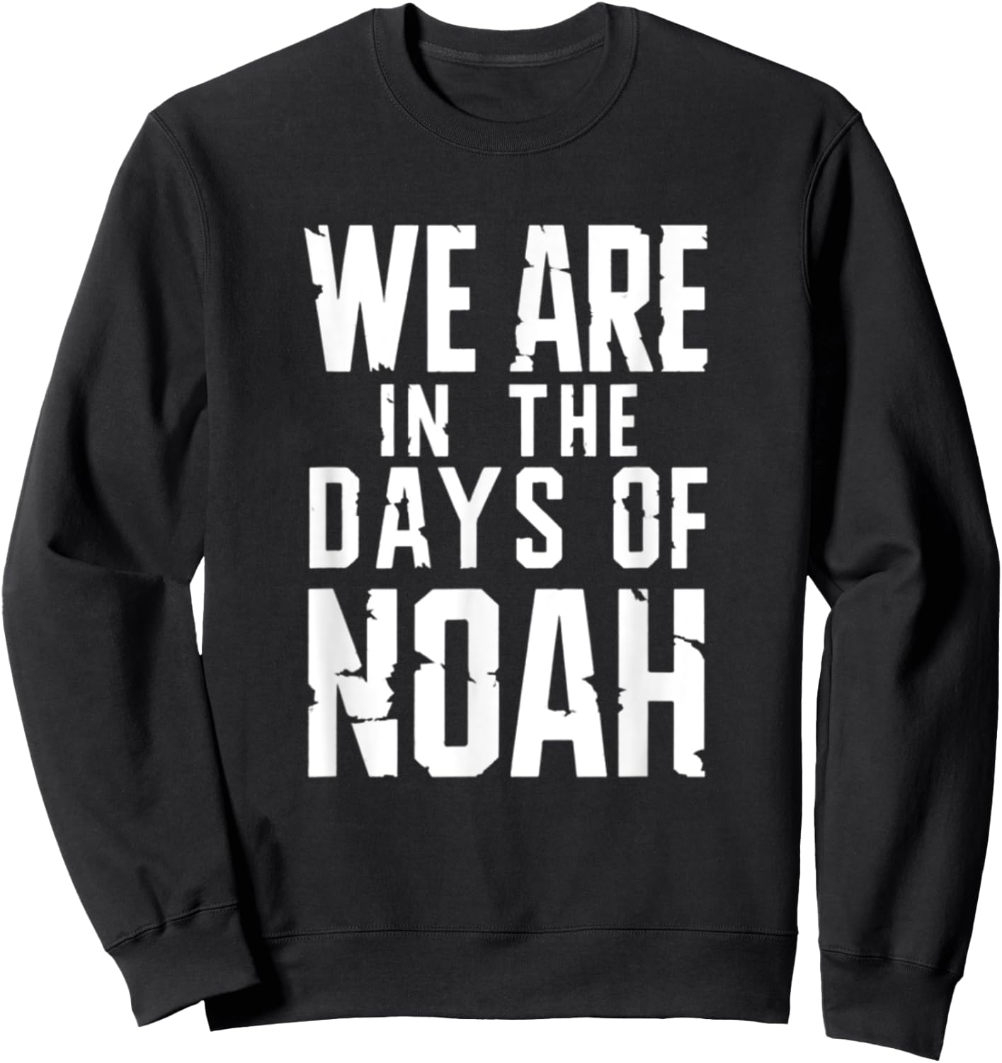 Matthew 24:37 The Days Of Noah Jesus Christ Bible Verse Sweatshirt - Sweatshirt | Black