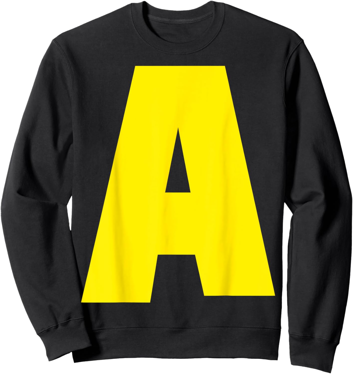 "A" Letter Chipmunk Group Matching Funny Halloween Letter A Sweatshirt - Sweatshirt | Black