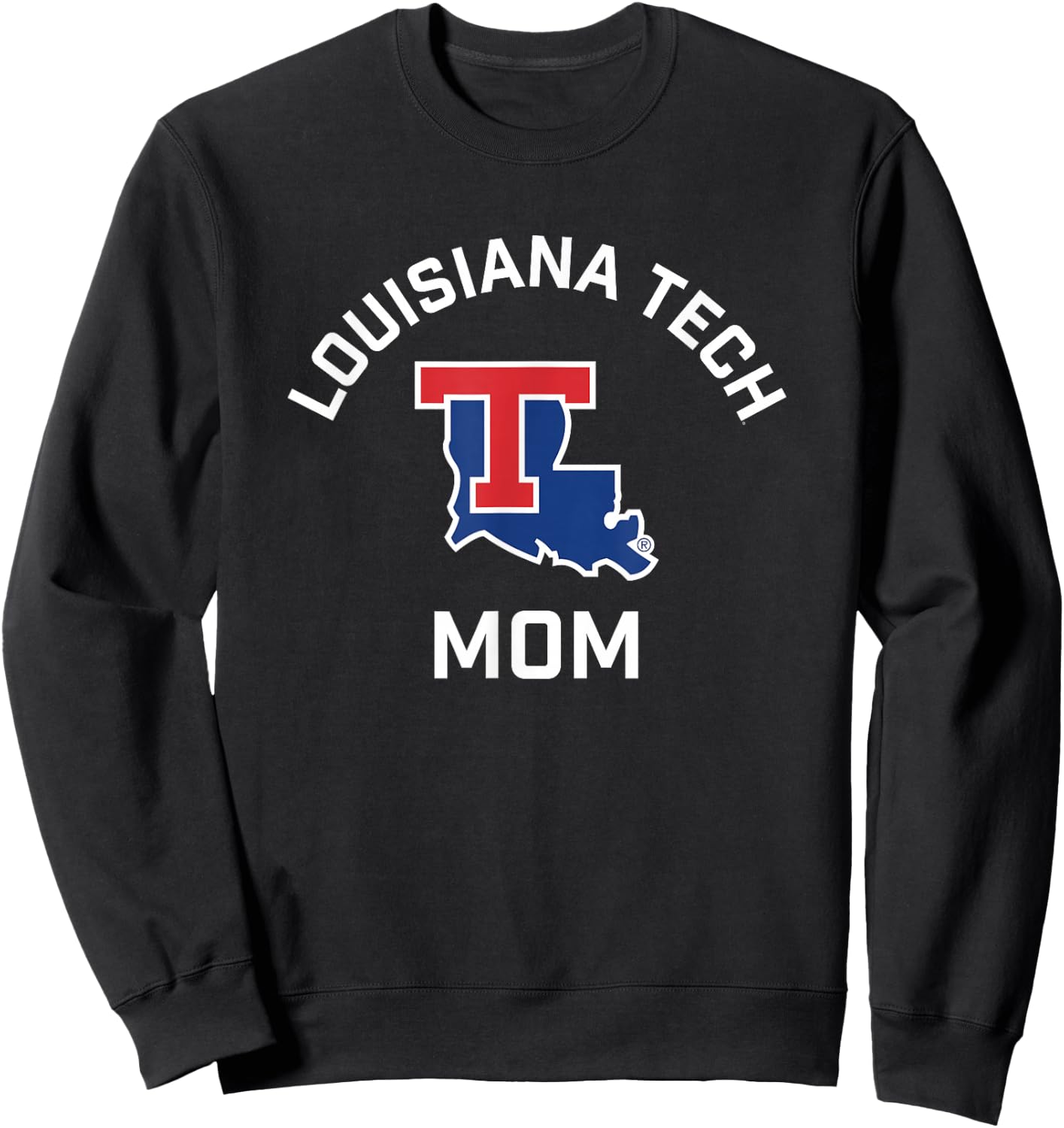 Louisiana Tech Bulldogs Arched Mom Sweatshirt - Sweatshirt | Black