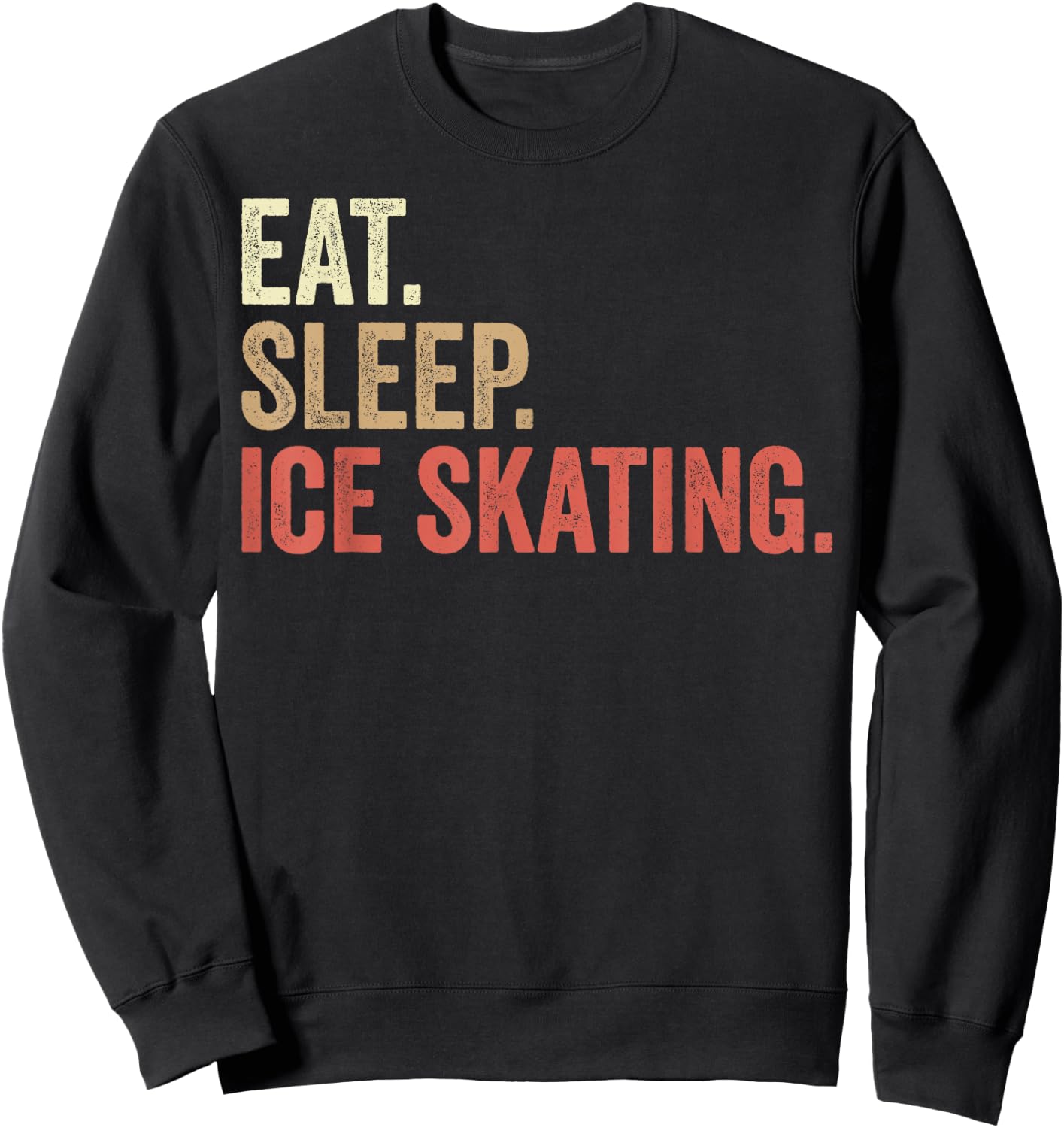 Funny Ice Skating Lovers Men Women Kids Figure Ice Skater Sweatshirt - Sweatshirt | Black