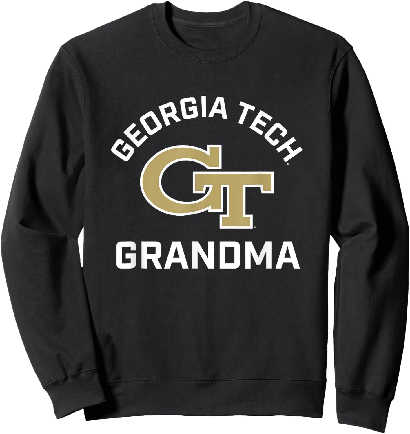Georgia Tech Yellow Jackets Arched Grandma Sweatshirt - Sweatshirt | Black