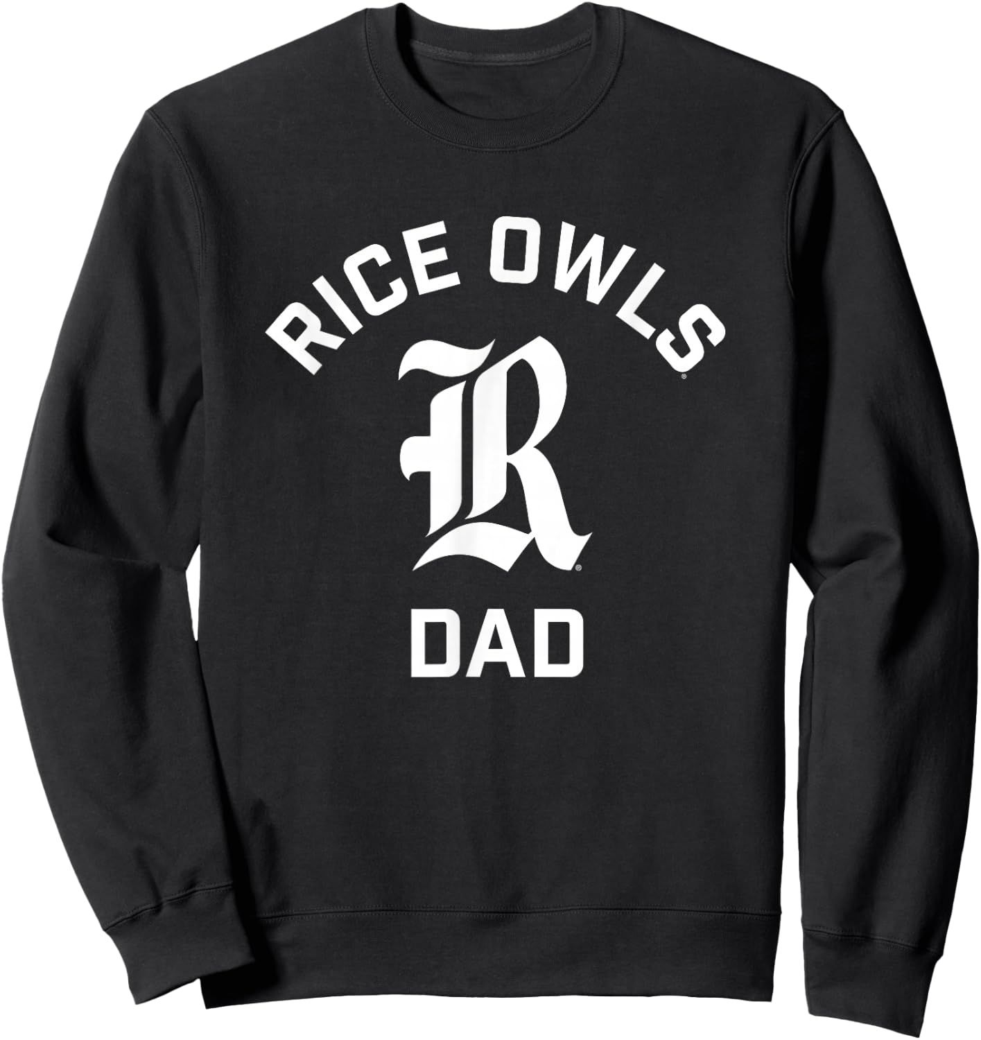 Rice University Owls Arched Dad Sweatshirt - Sweatshirt | Black