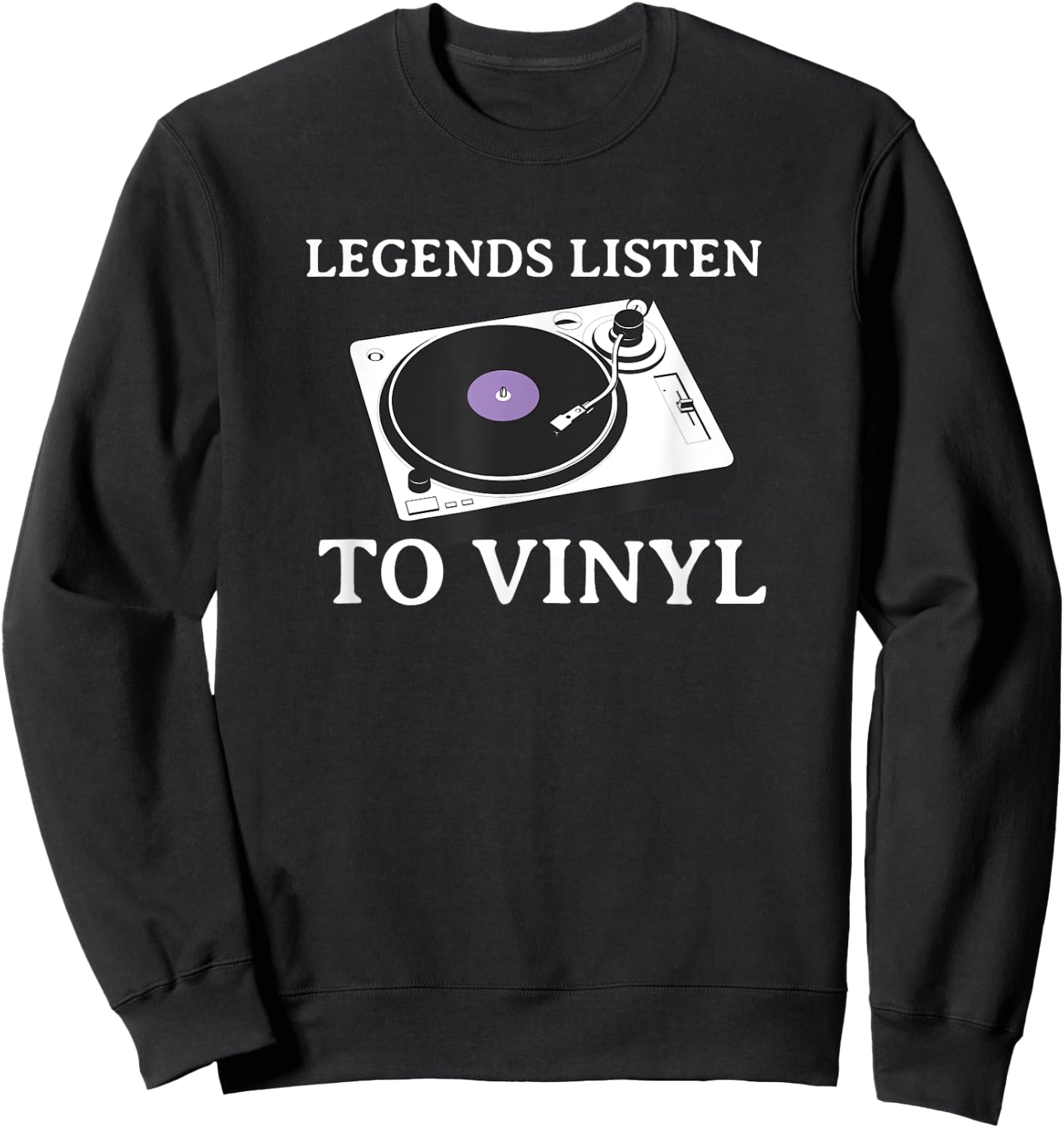 Legends Listen to Vinyl Sweatshirt - Sweatshirt | Black