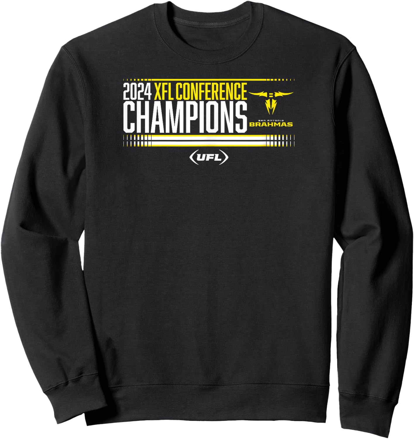 San Antonio Brahmas - 2024 XFL Conference Champions - UFL Sweatshirt - Sweatshirt | Black