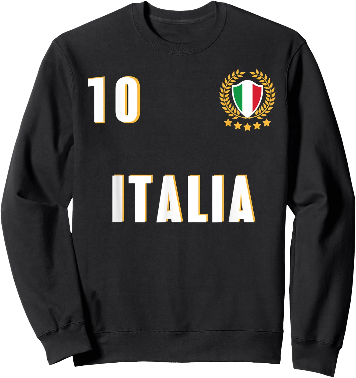 Italy Soccer Jersey 2023 Italia Football Team Sweatshirt - Sweatshirt | Black