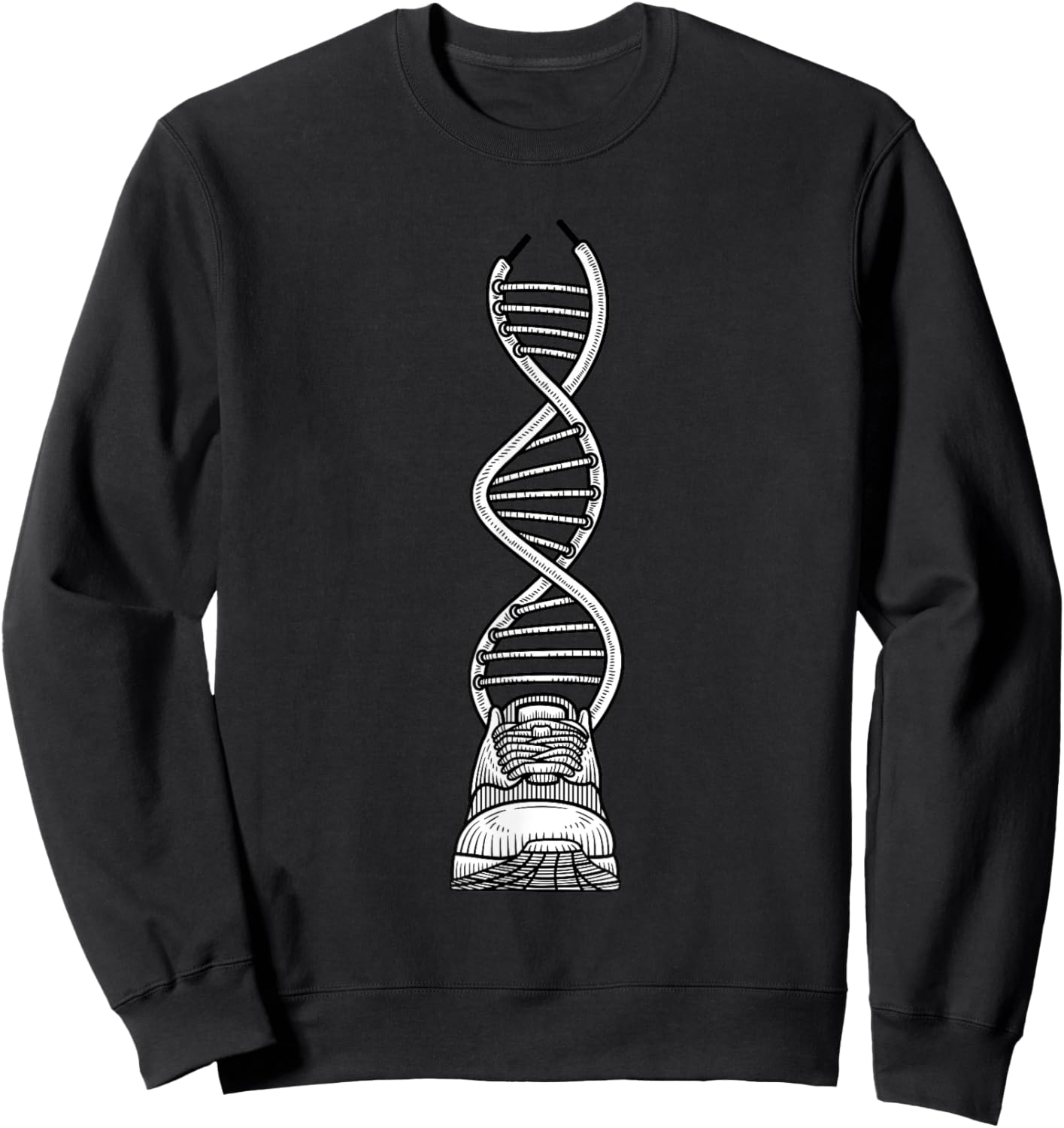 DNA Running Funny Runner Race Athlete Marathon Lovers Outfit Sweatshirt - Sweatshirt | Black
