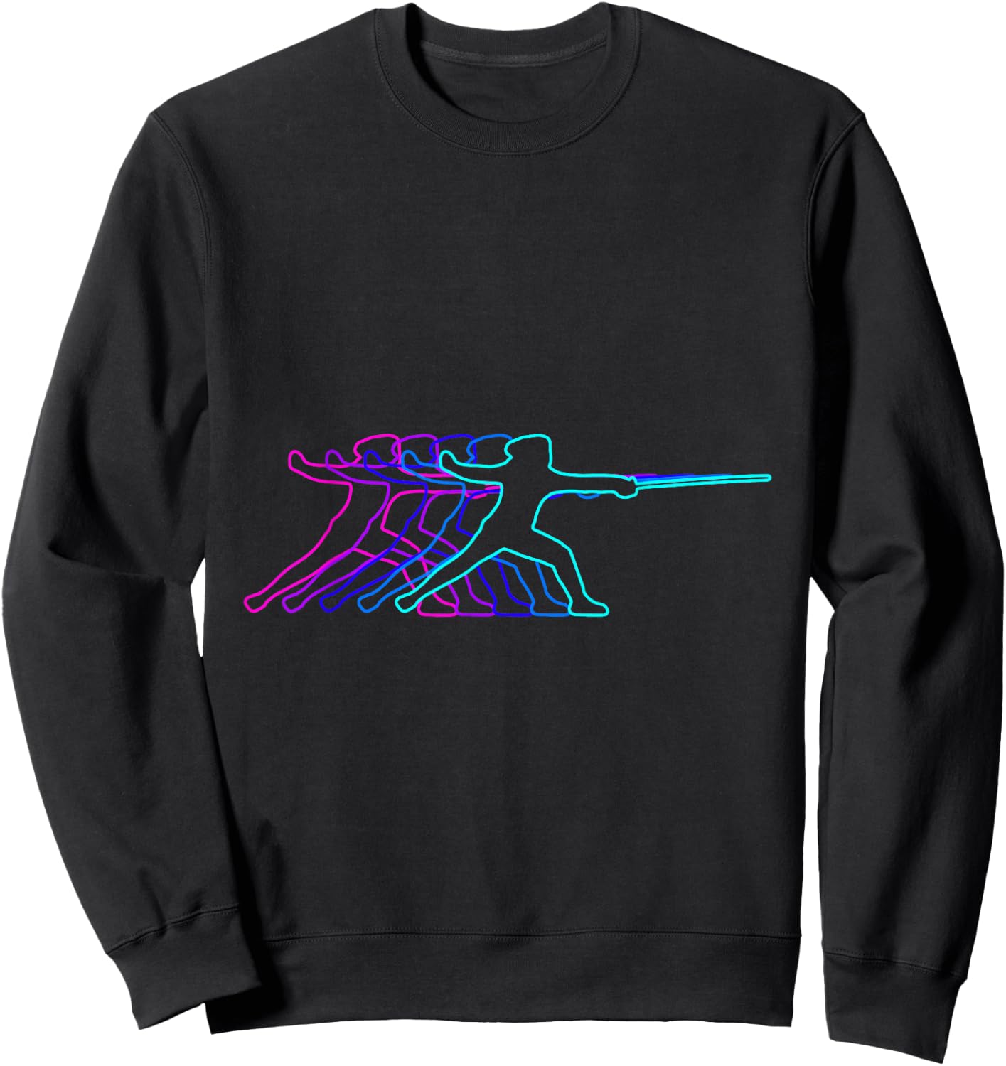 Fencing Fencer Gift Clothes For Boys Youth Men Kids Teens Sweatshirt - Sweatshirt | Black